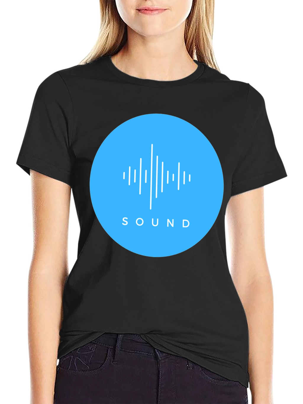 Sound Wave Graphic Tee - Mens Black T-Shirt