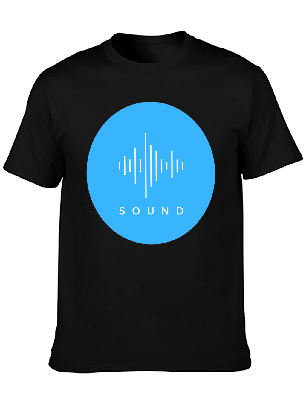 Sound Wave Graphic Tee - Mens Black T-Shirt