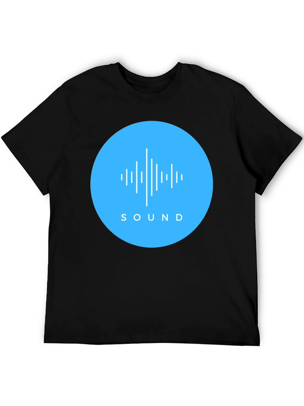 Sound Wave Graphic Tee - Mens Black T-Shirt
