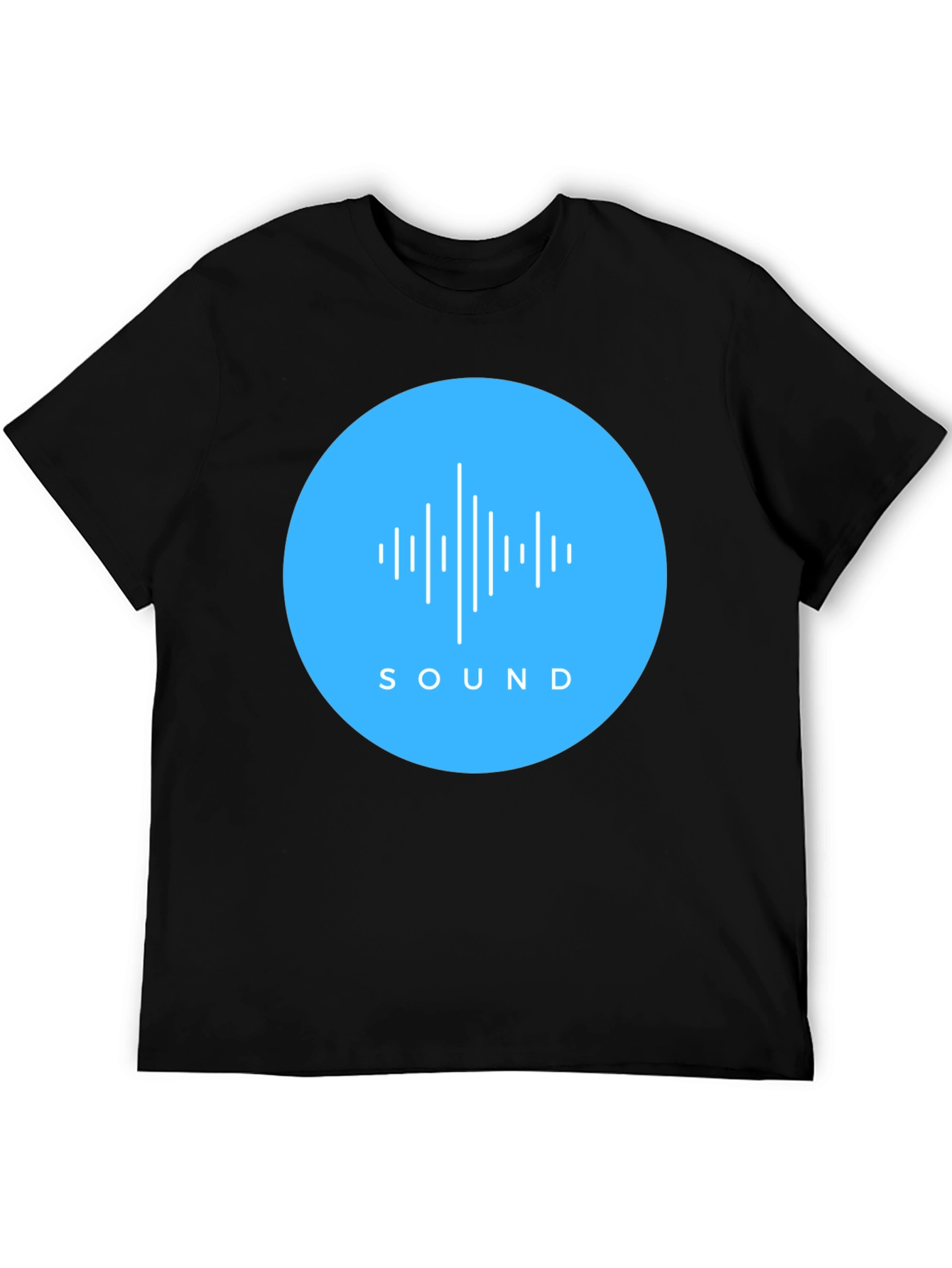 Sound Wave Graphic Tee - Mens Black T-Shirt