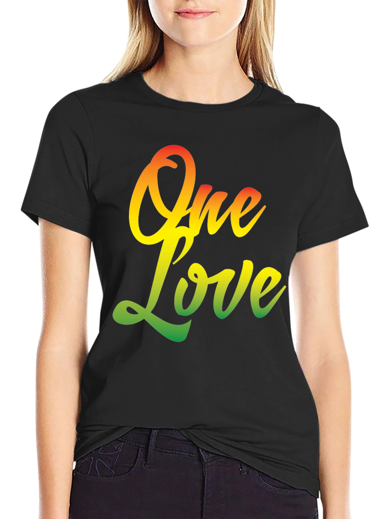 One Love T-Shirt - Rastafarian Reggae Style Graphic Tee