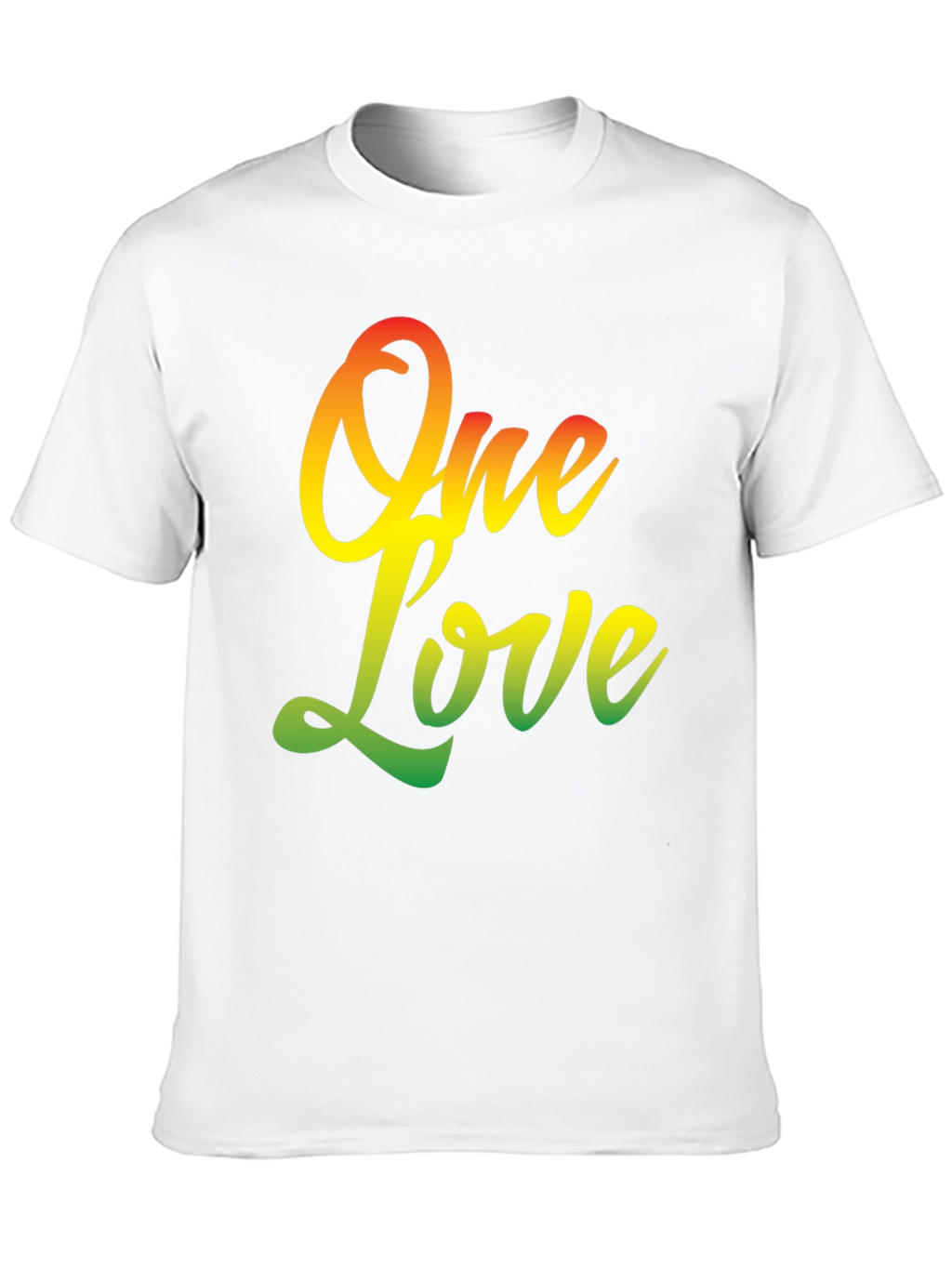 One Love T-Shirt - Rastafarian Reggae Style Graphic Tee