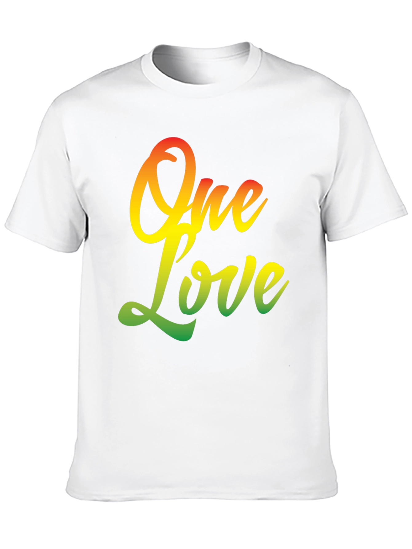 One Love T-Shirt - Rastafarian Reggae Style Graphic Tee