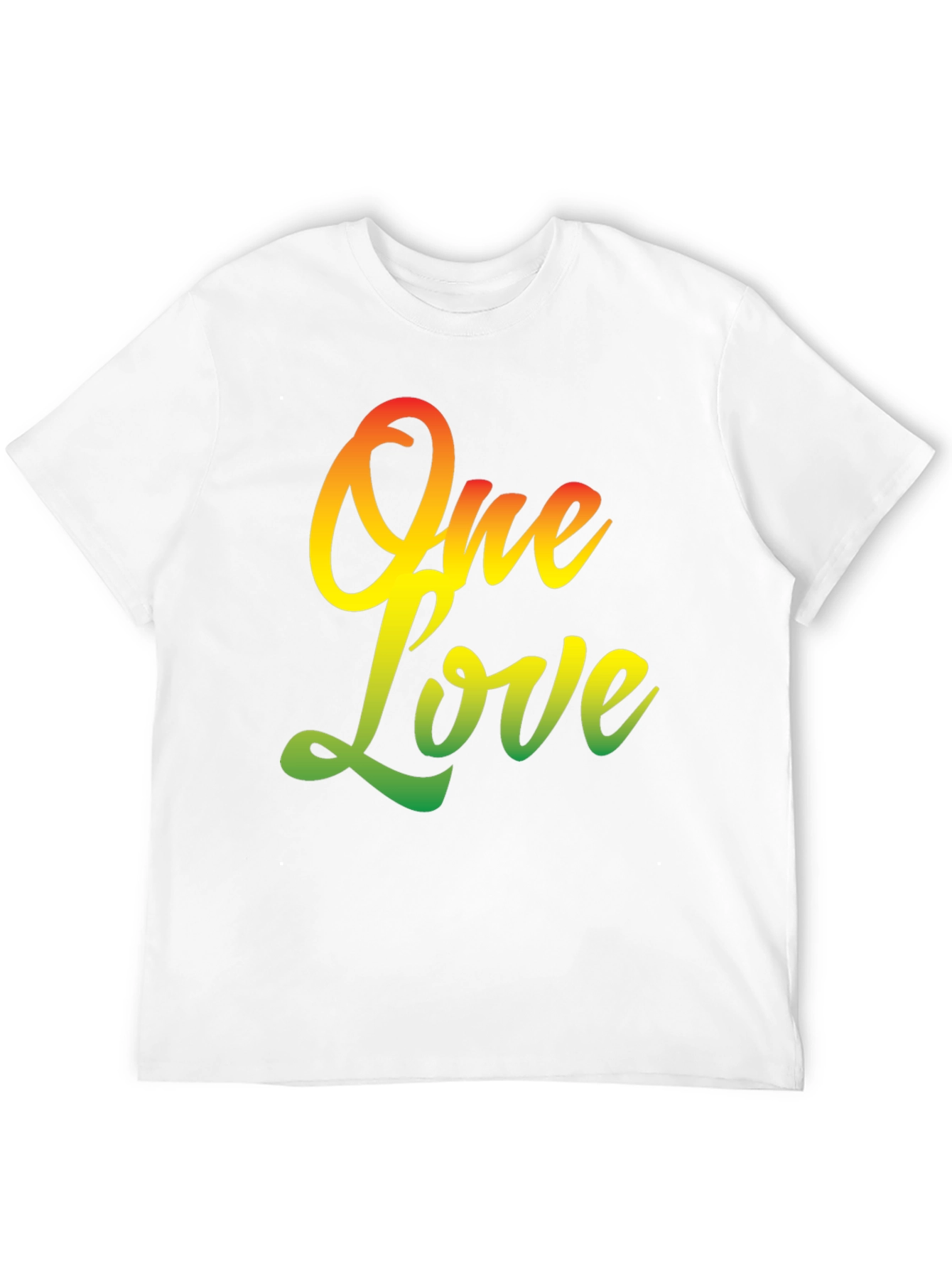 One Love T-Shirt - Rastafarian Reggae Style Graphic Tee