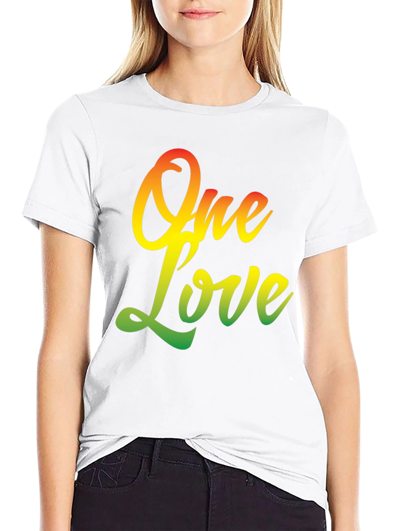 One Love T-Shirt - Rastafarian Reggae Style Graphic Tee