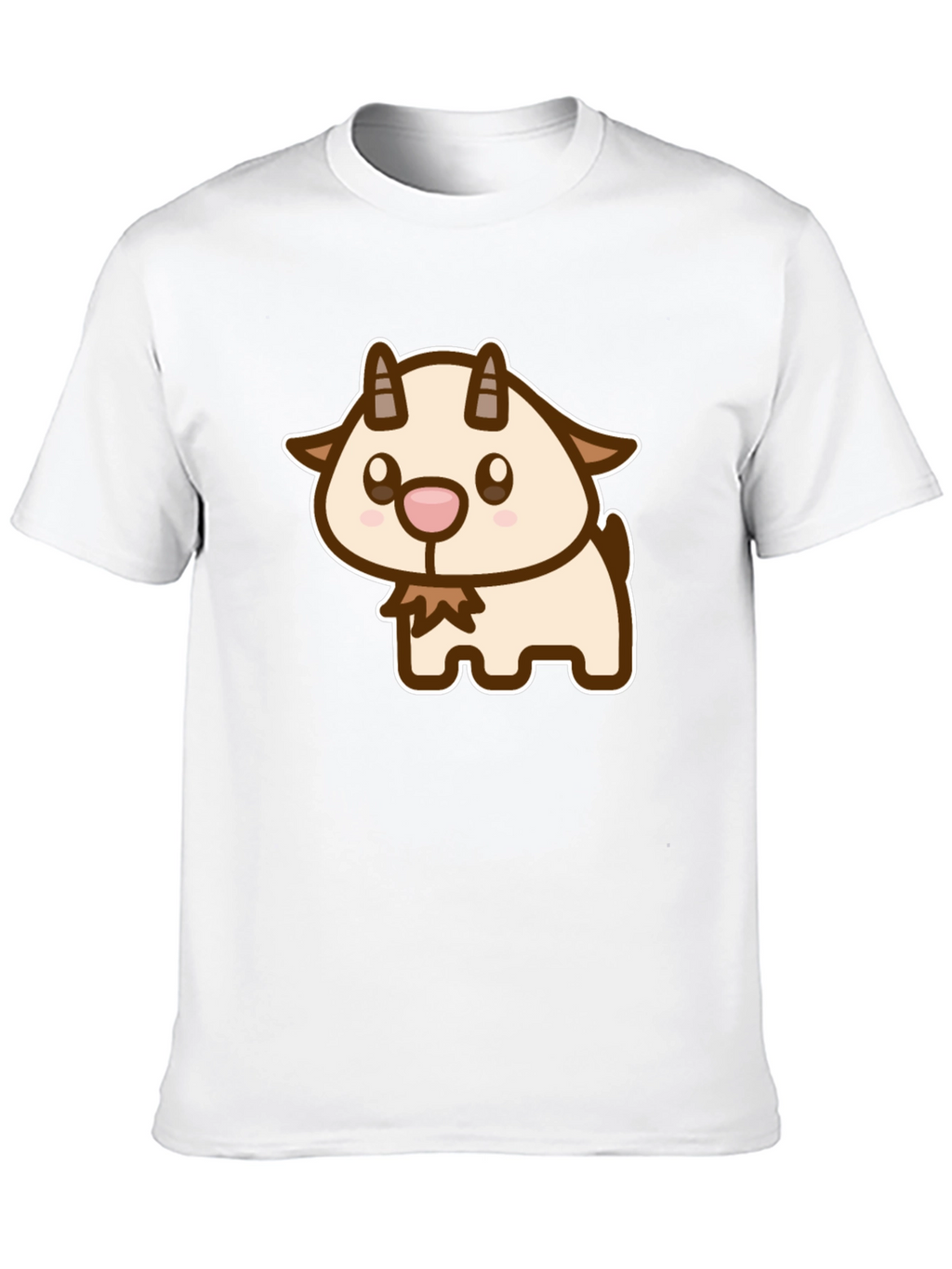 Cute Goat Cartoon Graphic T-Shirt