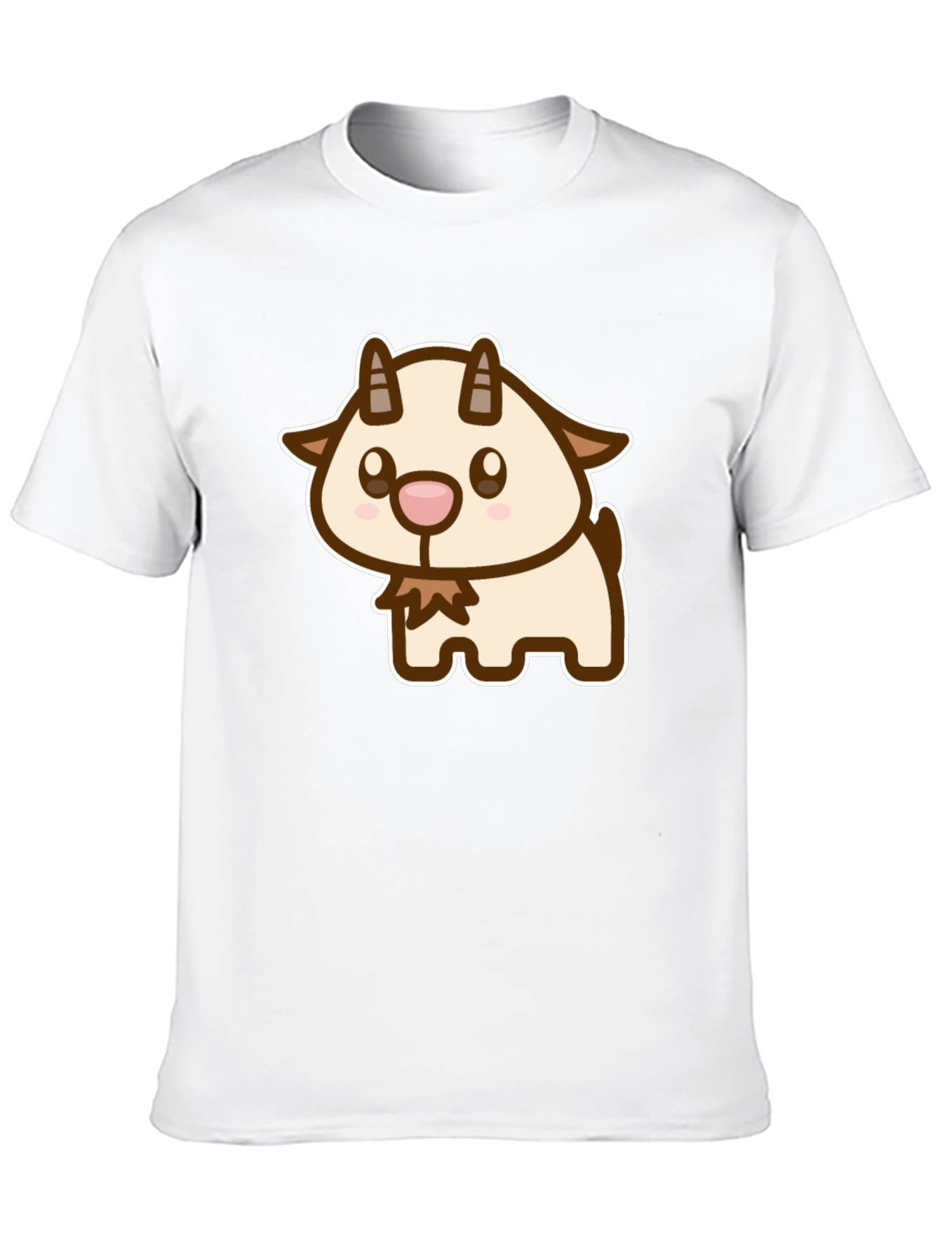 Cute Goat Cartoon Graphic T-Shirt