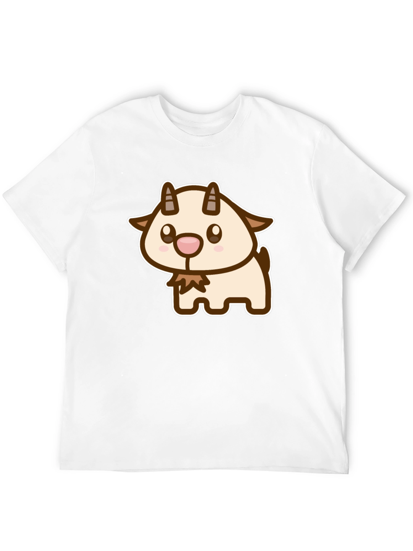 Cute Goat Cartoon Graphic T-Shirt