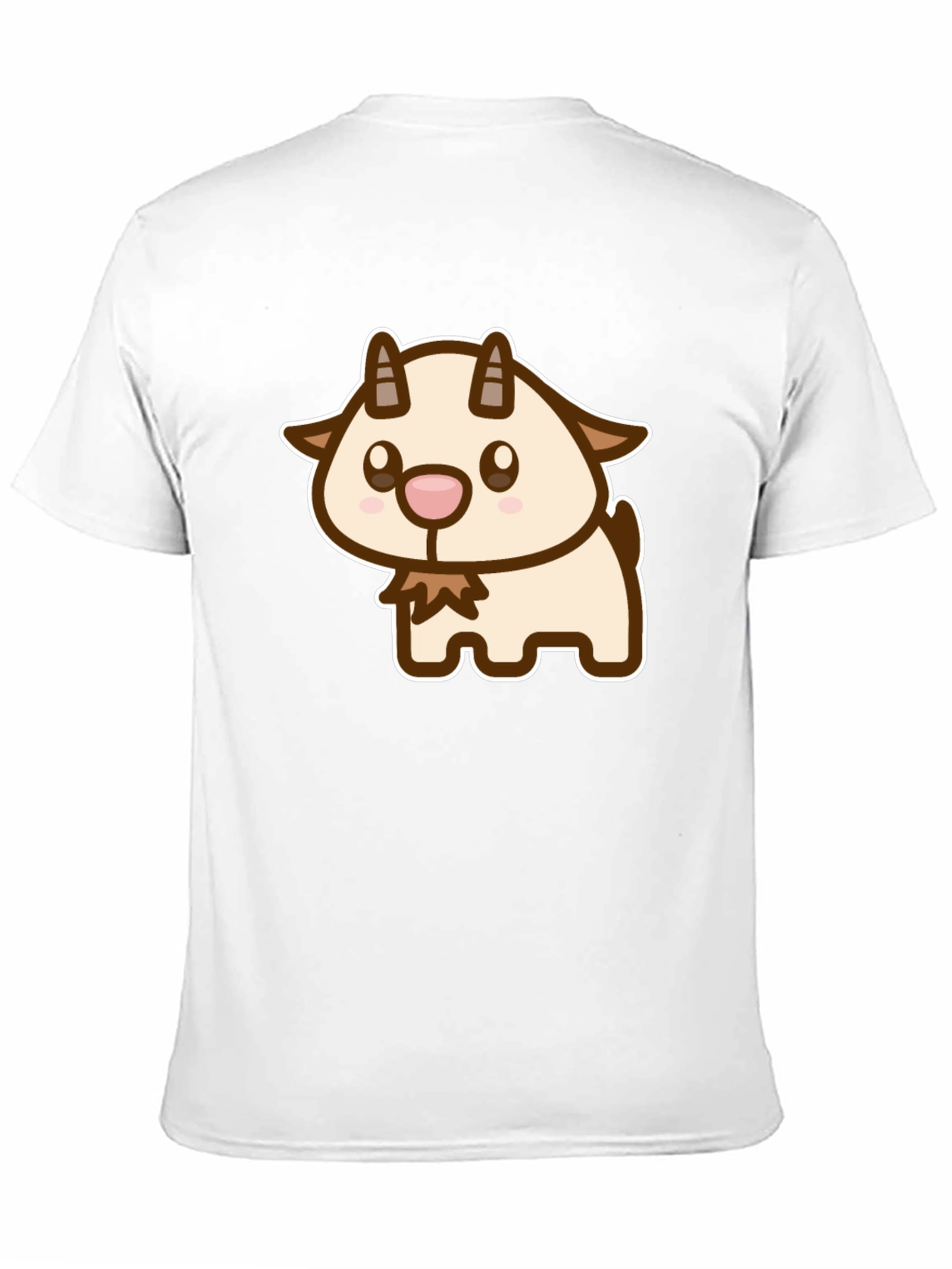 Cute Goat Cartoon Graphic T-Shirt