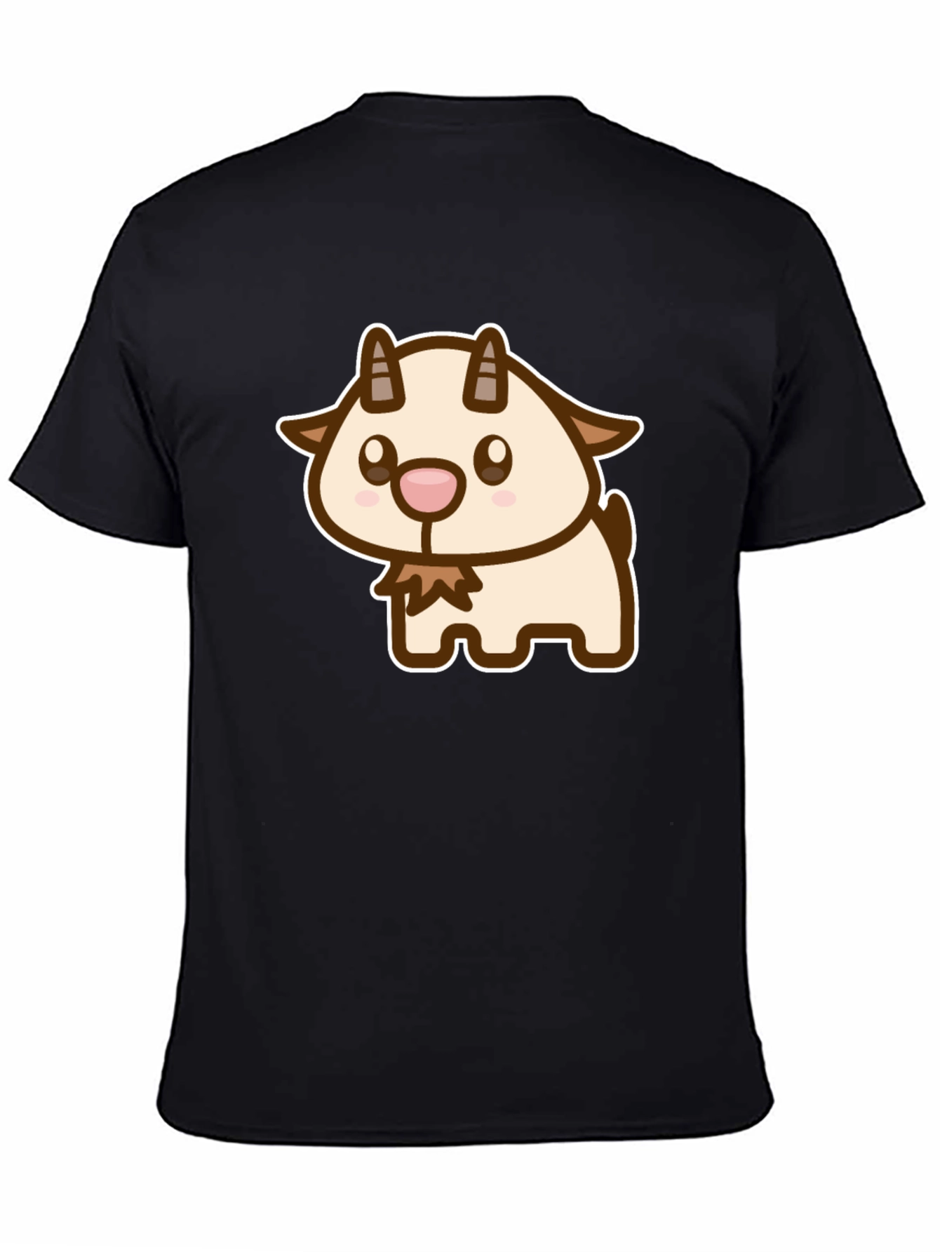 Cute Goat Cartoon Graphic T-Shirt
