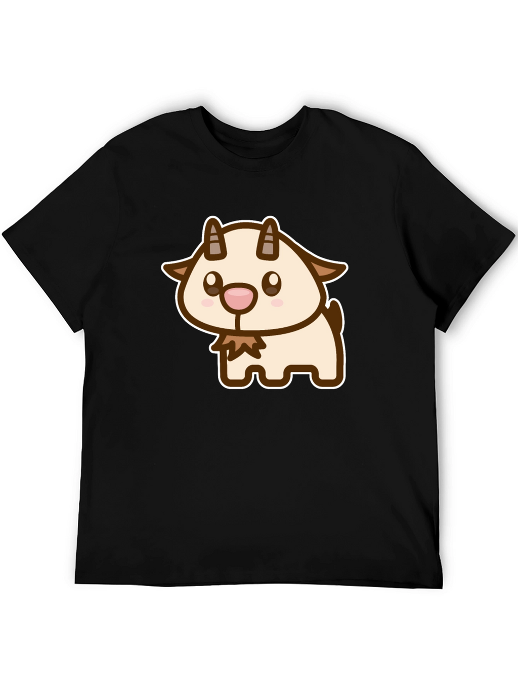 Cute Goat Cartoon Graphic T-Shirt
