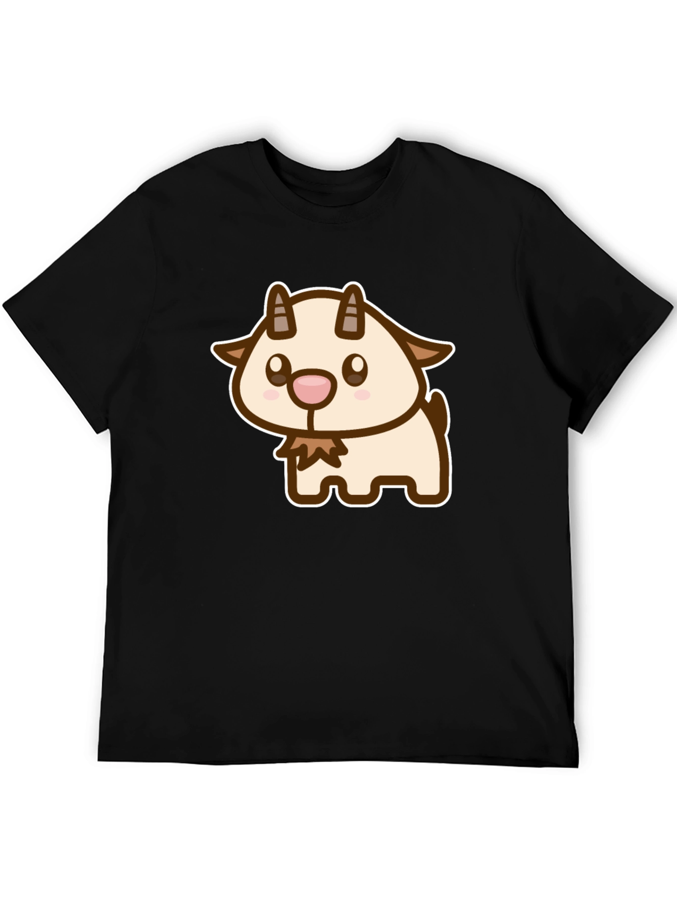 Cute Goat Cartoon Graphic T-Shirt