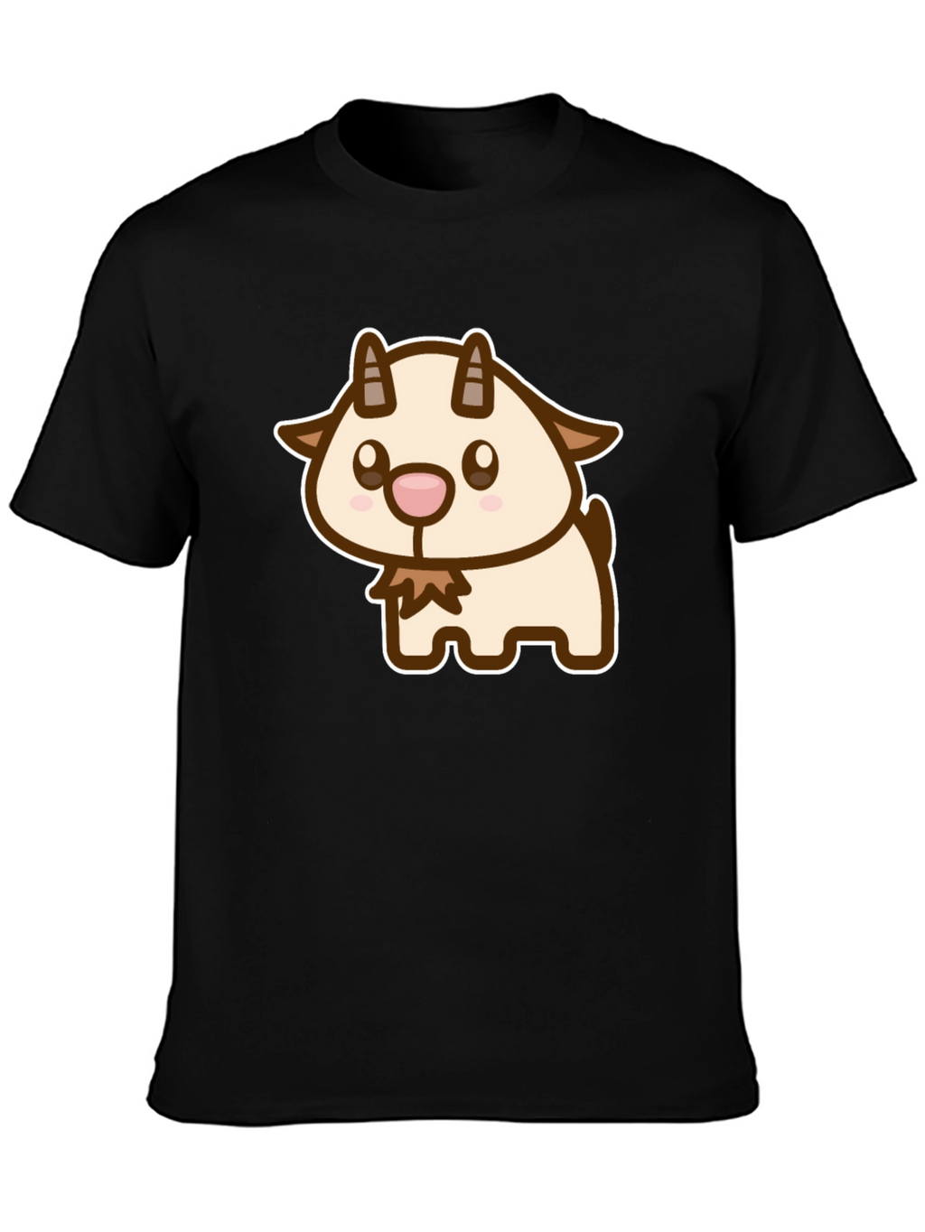 Cute Goat Cartoon Graphic T-Shirt