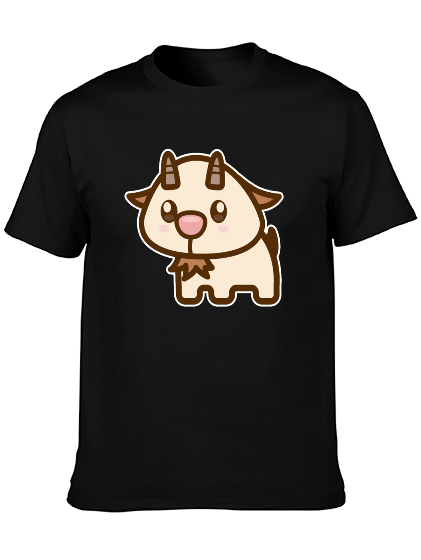 Cute Goat Cartoon Graphic T-Shirt