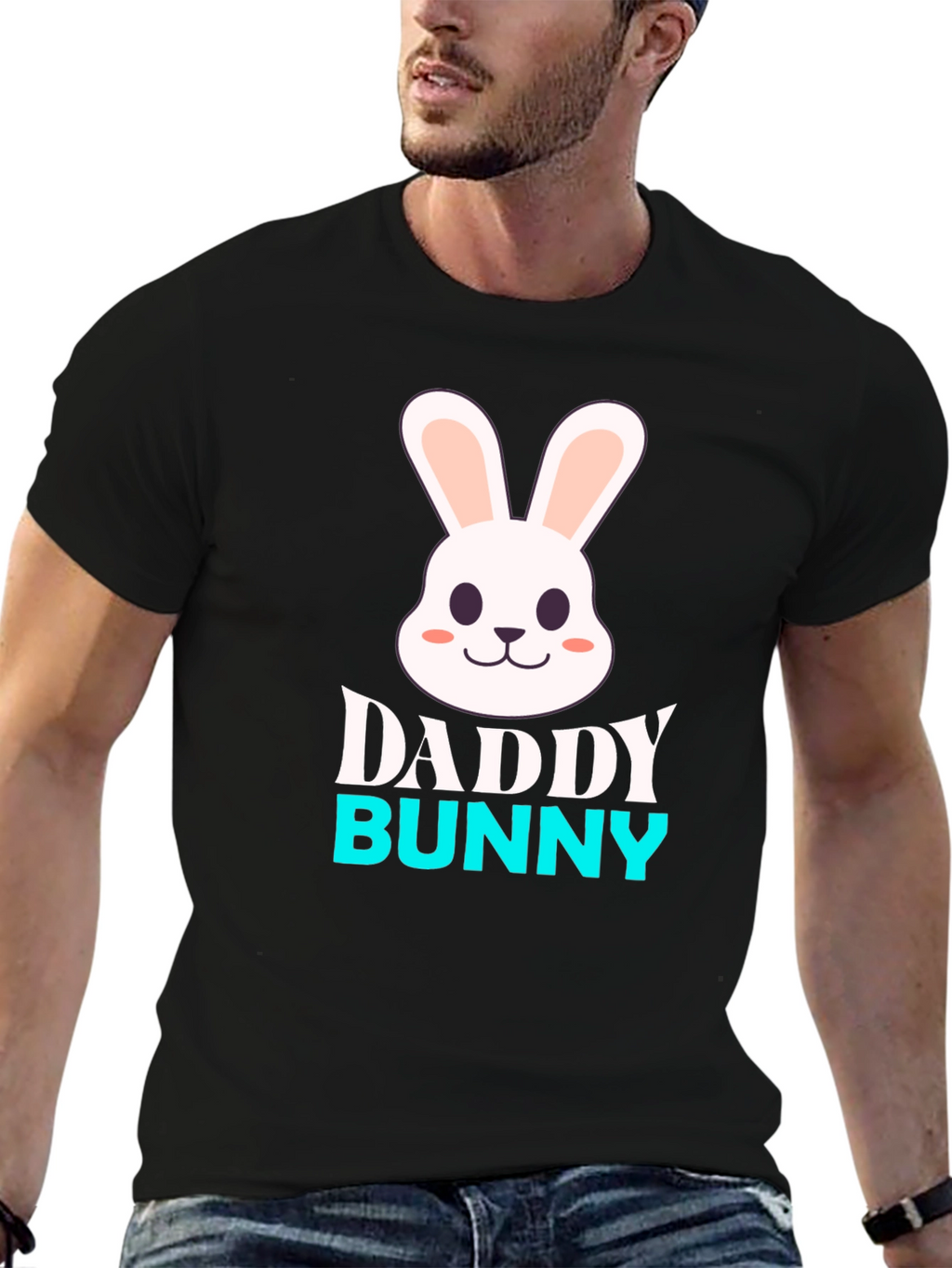 Daddy Bunny Graphic T-Shirt