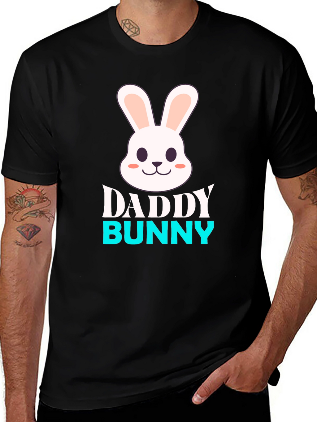 Daddy Bunny Graphic T-Shirt