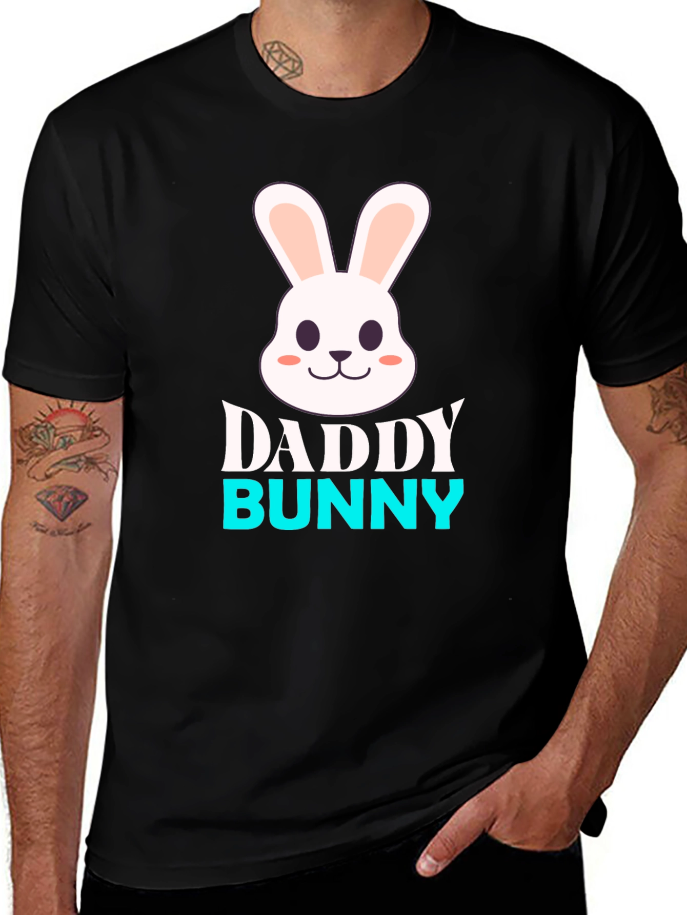 Daddy Bunny Graphic T-Shirt