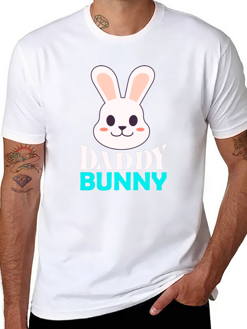 Daddy Bunny Graphic T-Shirt