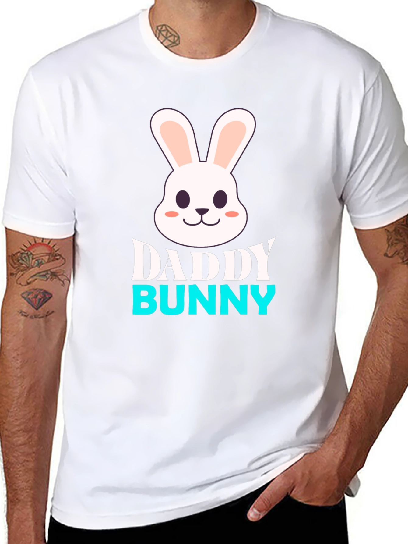 Daddy Bunny Graphic T-Shirt