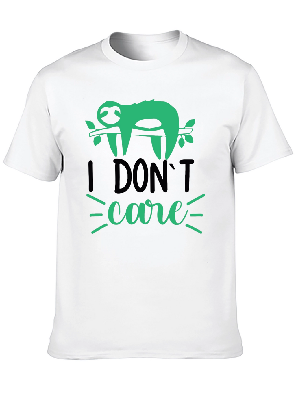 I Dont Care Sloth T-Shirt - Funny Graphic Tee