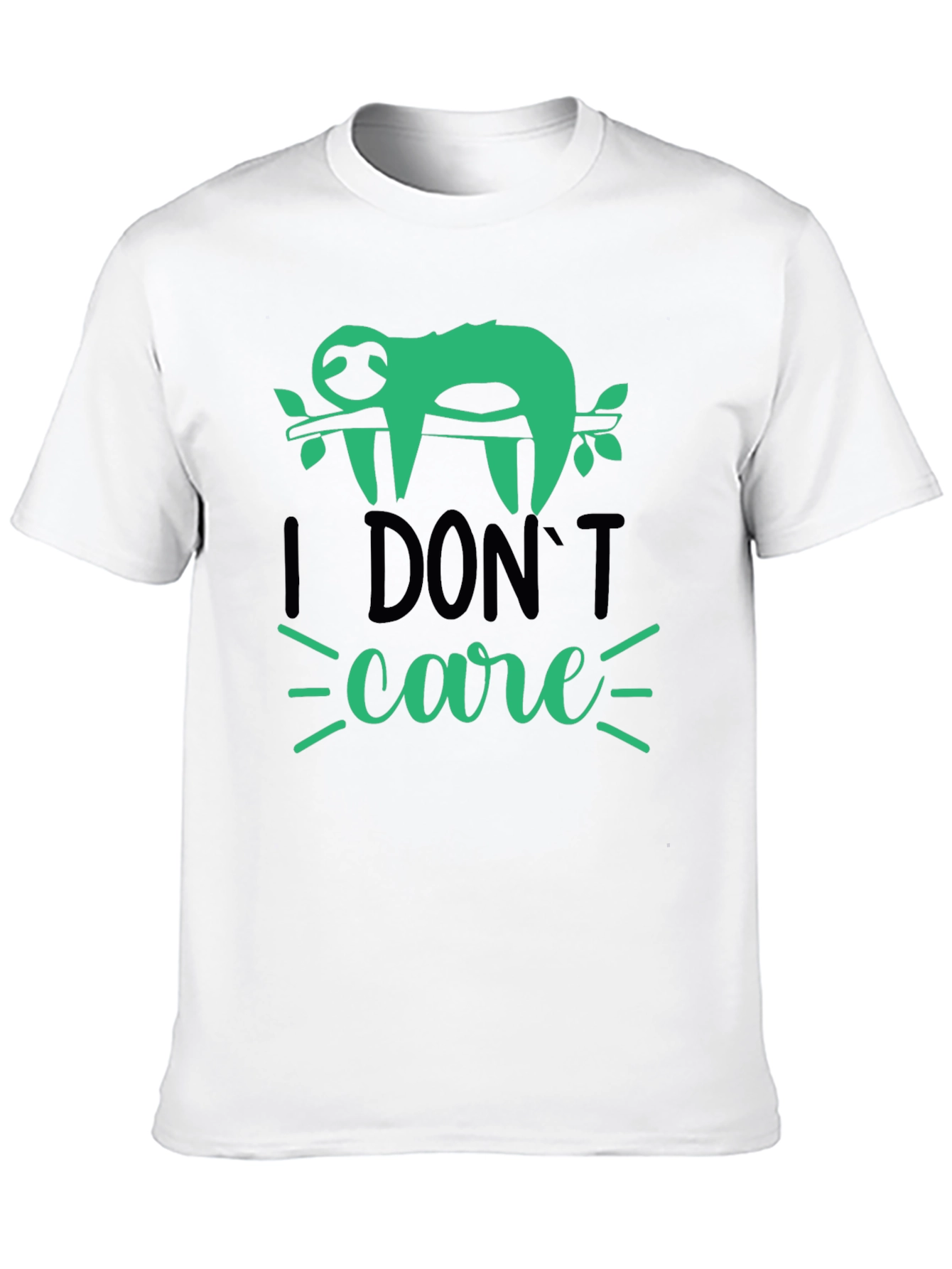 I Dont Care Sloth T-Shirt - Funny Graphic Tee