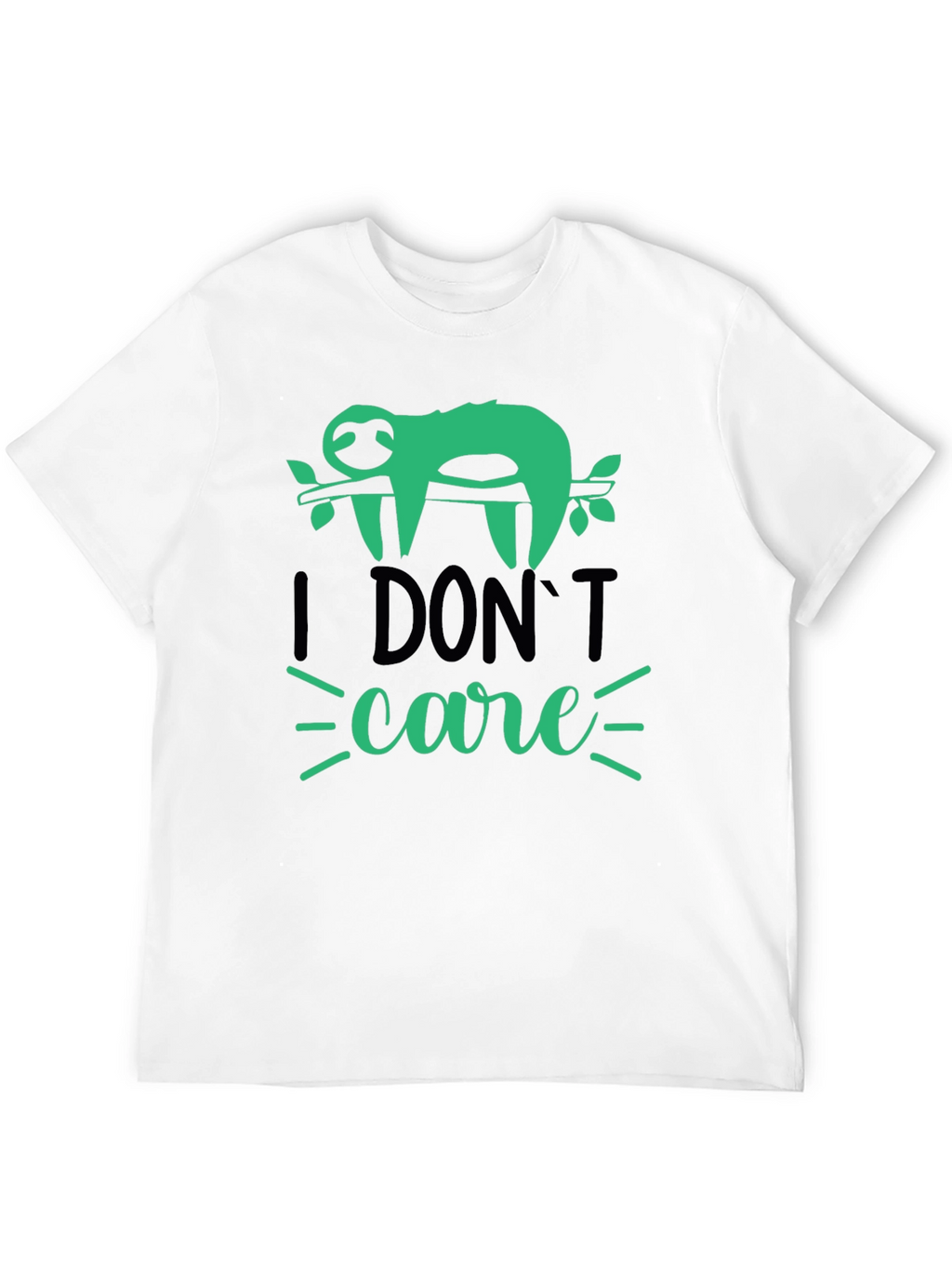 I Dont Care Sloth T-Shirt - Funny Graphic Tee