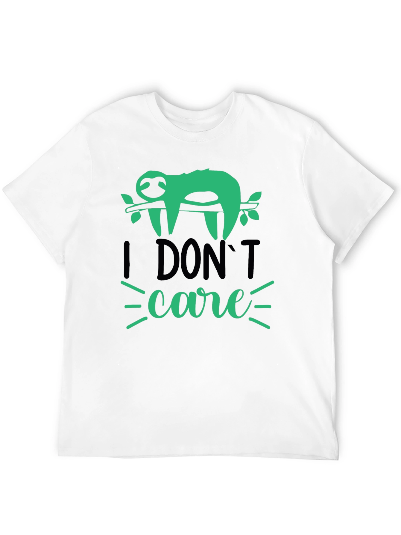 I Dont Care Sloth T-Shirt - Funny Graphic Tee