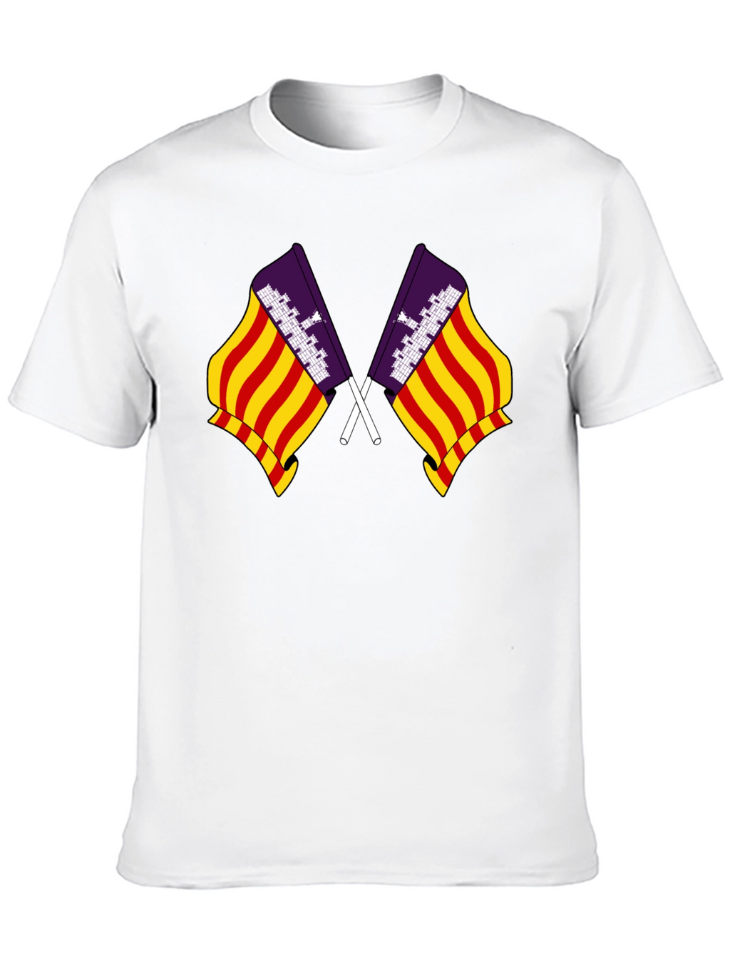 Mallorca Flag T-Shirt - Black Graphic Tee