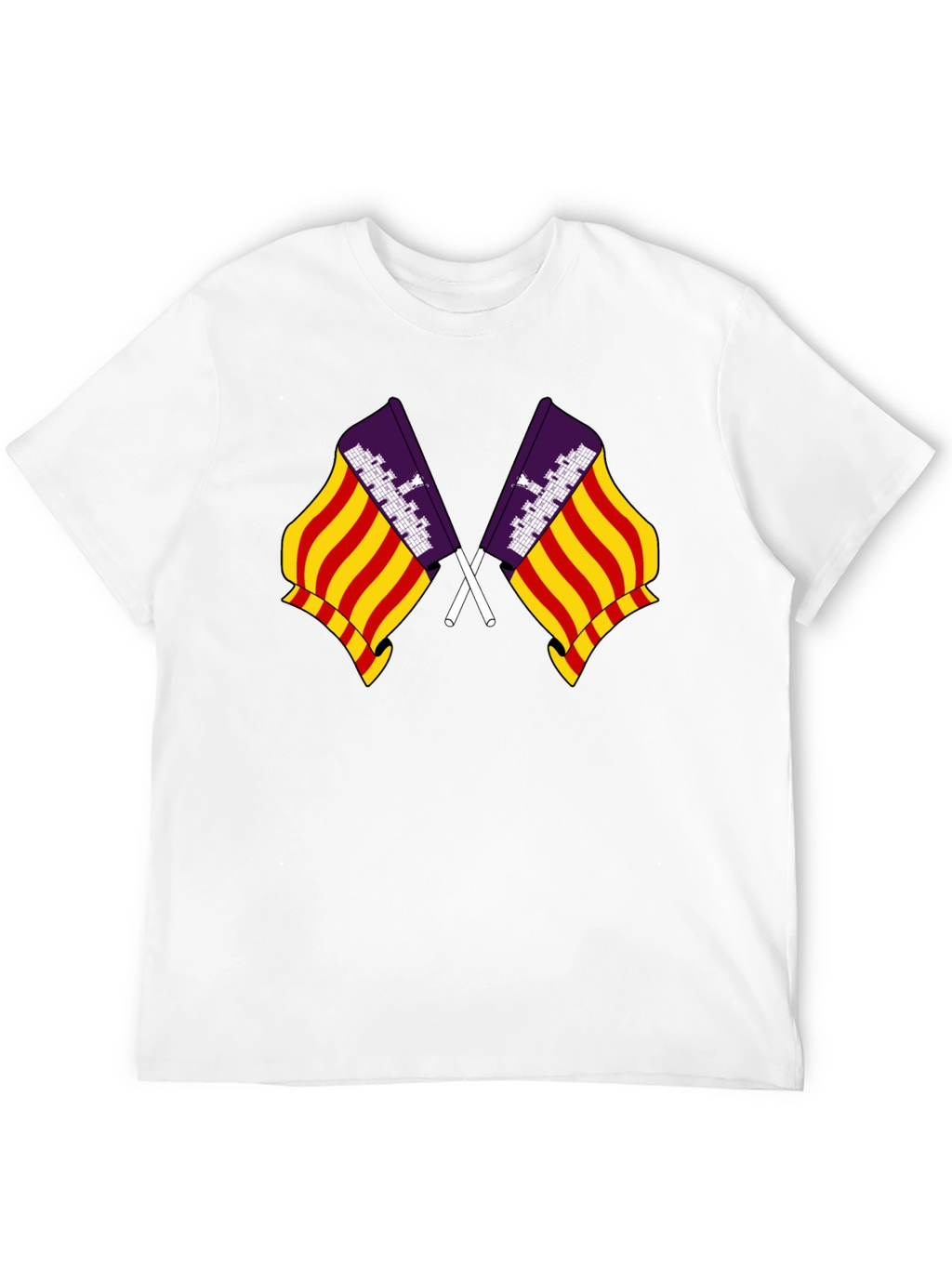 Mallorca Flag T-Shirt - Black Graphic Tee