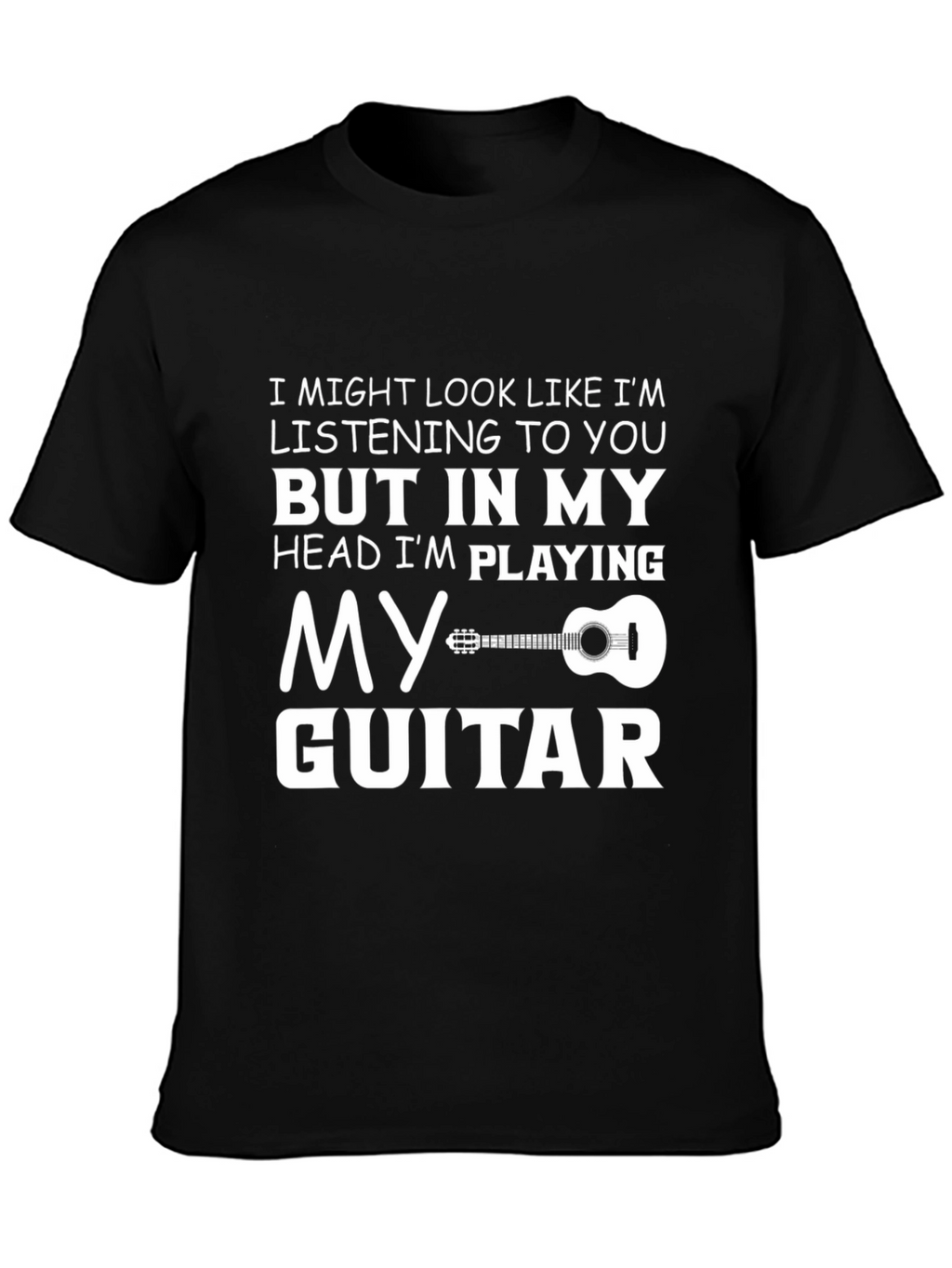 Funny Guitarist T-Shirt: Heads Playing My Guitar