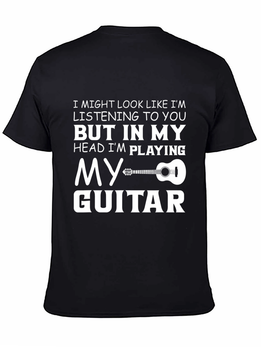 Funny Guitarist T-Shirt: Heads Playing My Guitar
