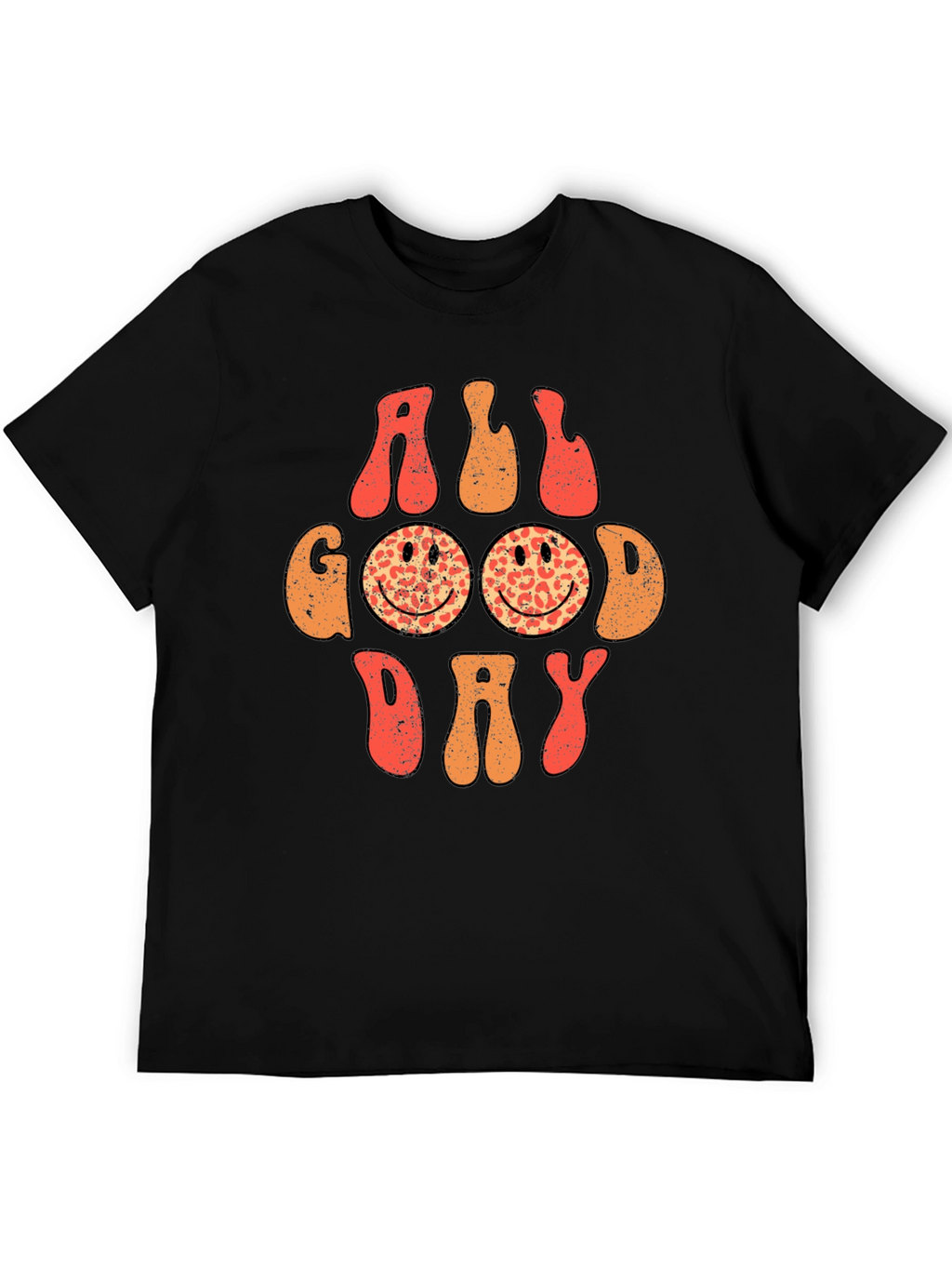 All Good Day Smiley Face Graphic Tee