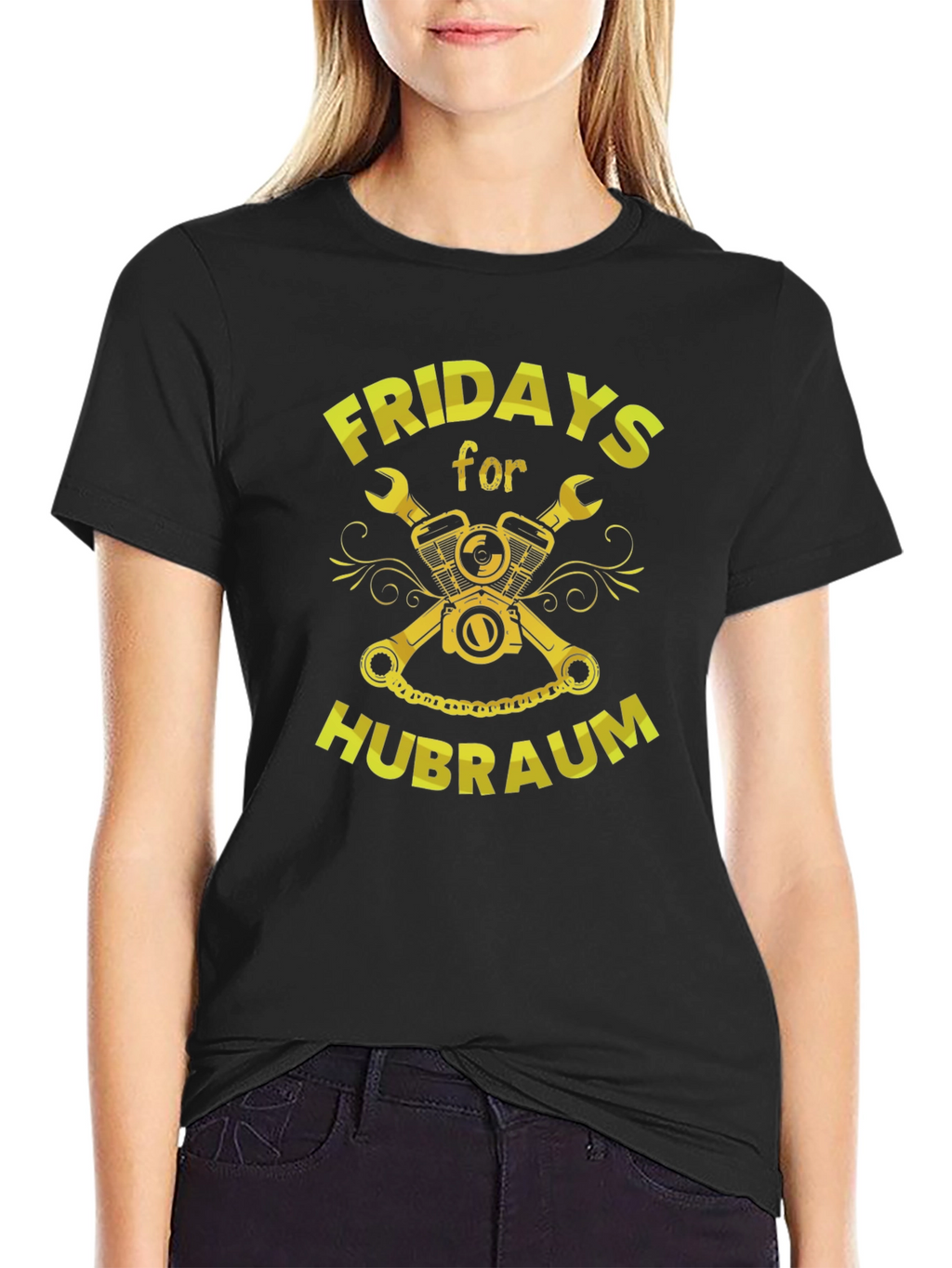 Fridays for Hubraum Black T-Shirt