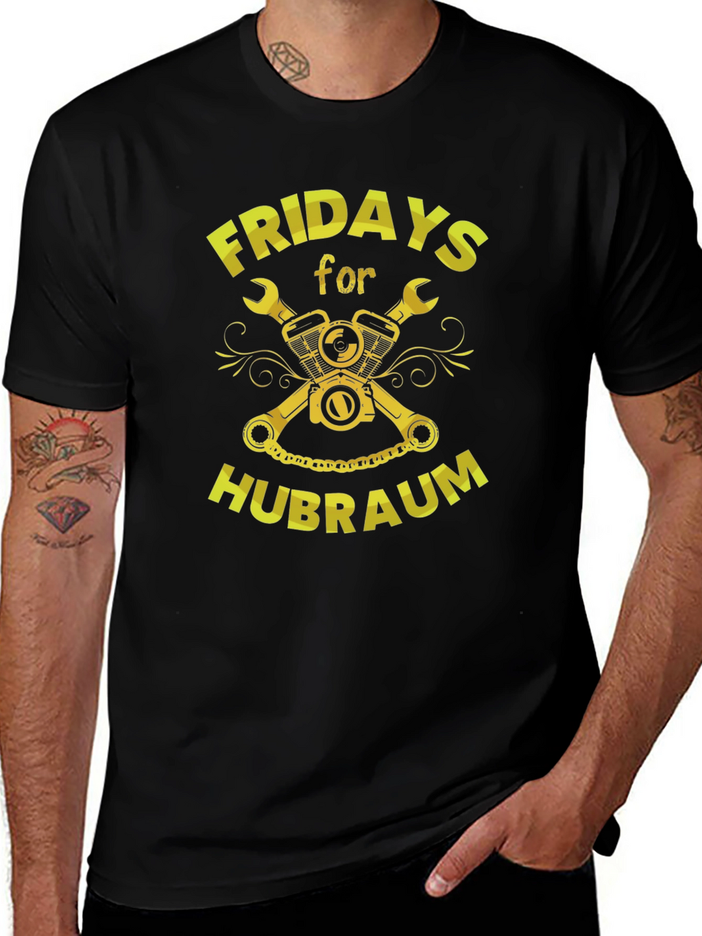 Fridays for Hubraum Black T-Shirt