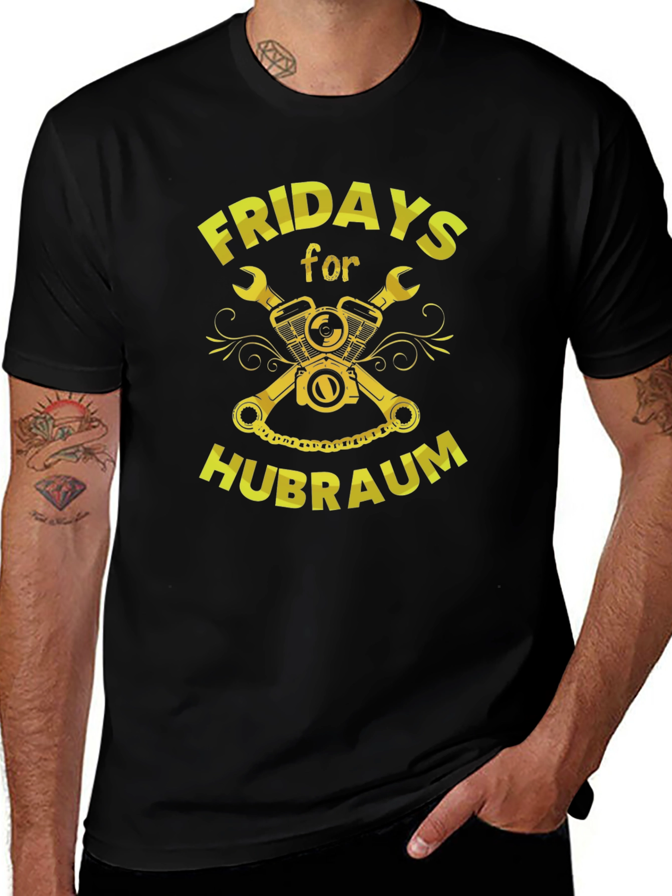 Fridays for Hubraum Black T-Shirt