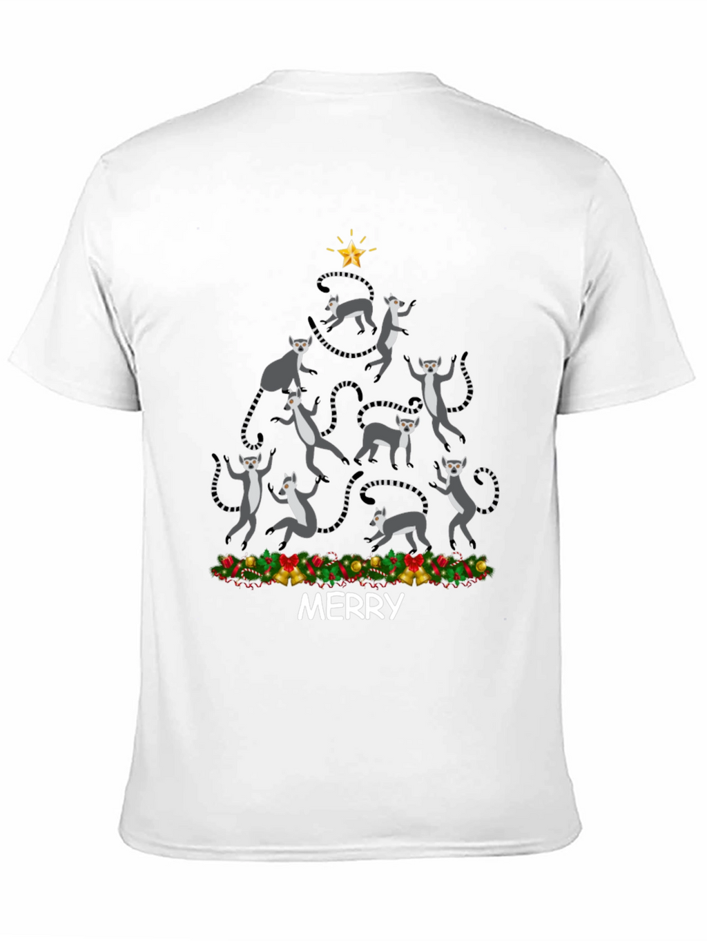Festive Lemur Christmas Tree T-Shirt