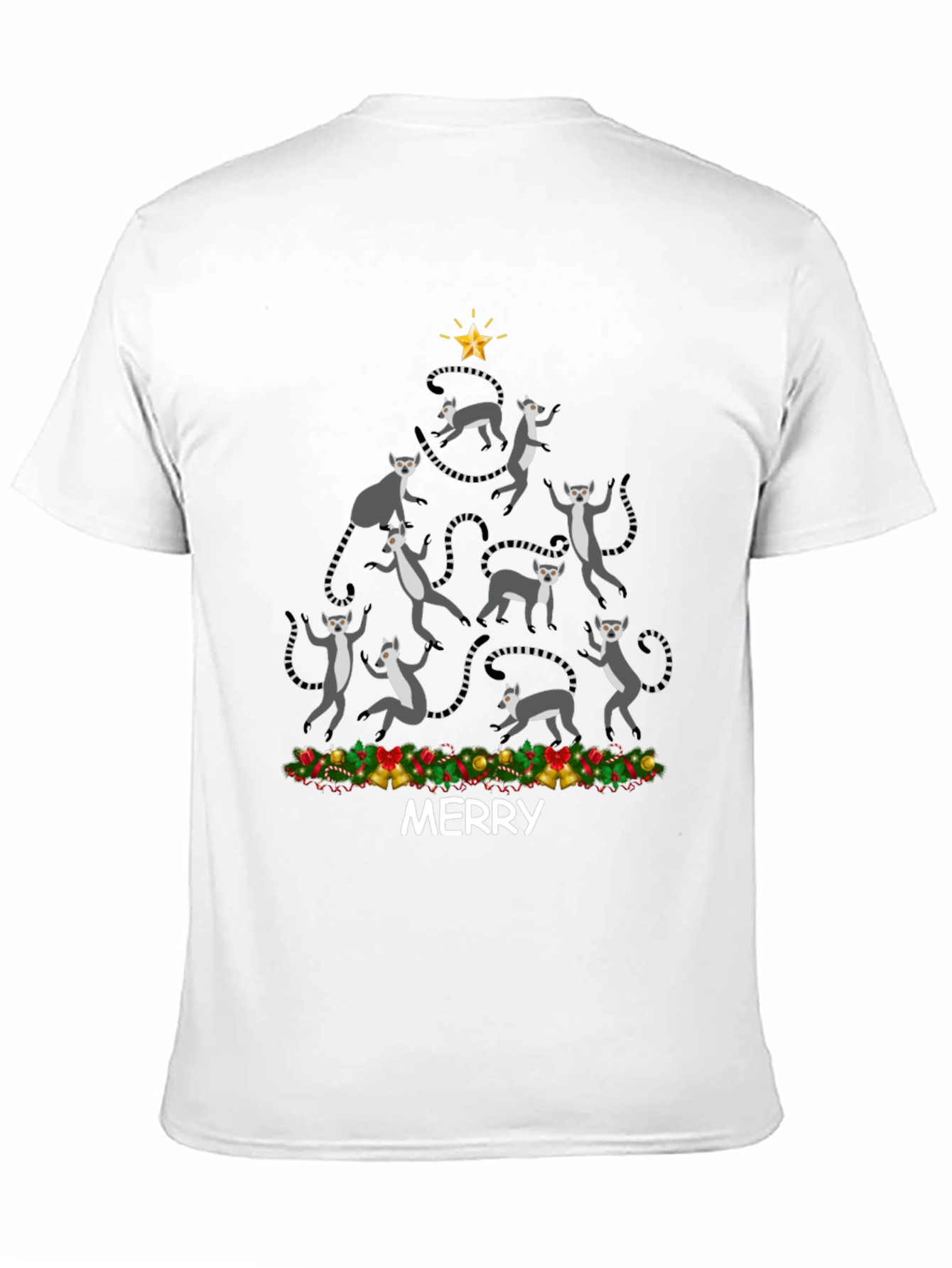 Festive Lemur Christmas Tree T-Shirt