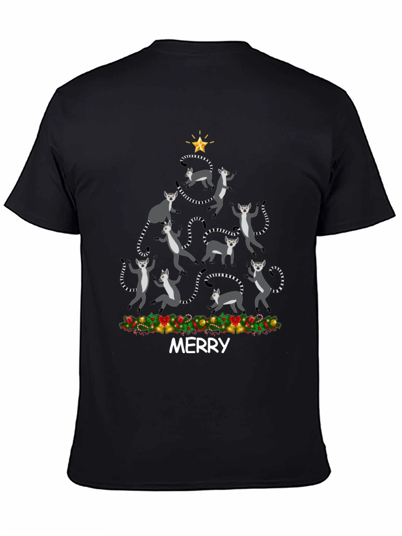 Festive Lemur Christmas Tree T-Shirt