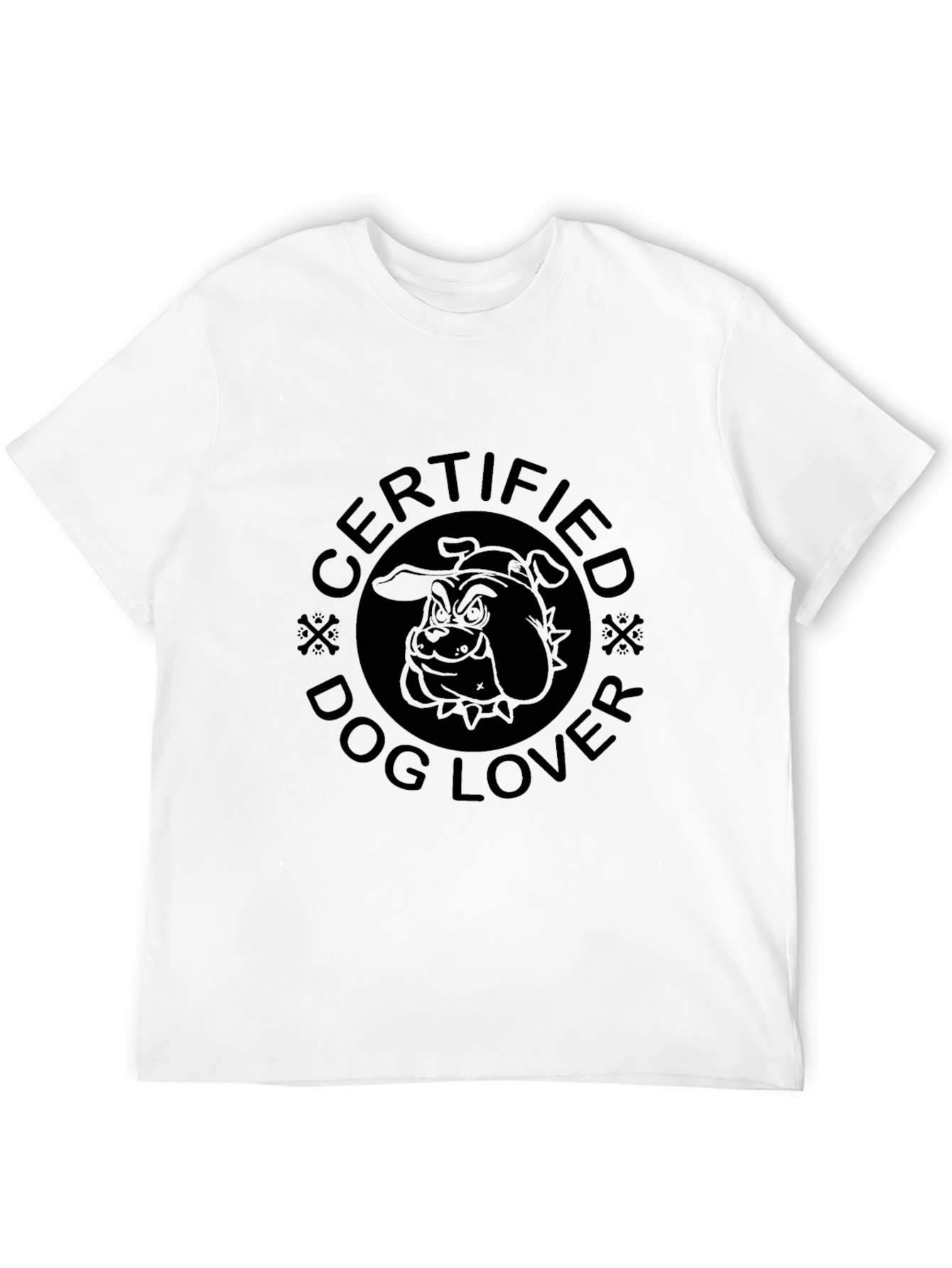 Certified Dog Lover Graphic T-Shirt - Black