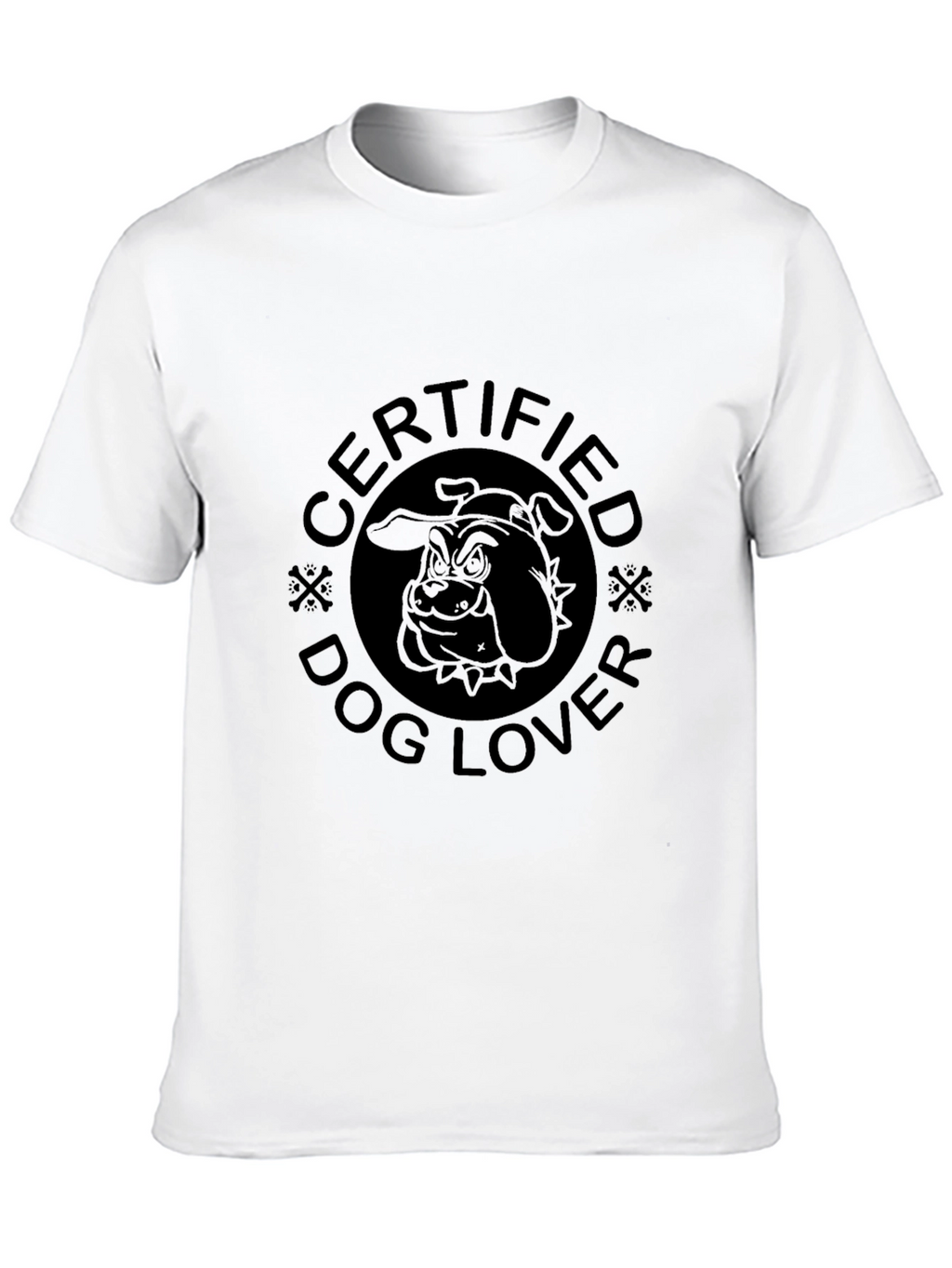 Certified Dog Lover Graphic T-Shirt - Black