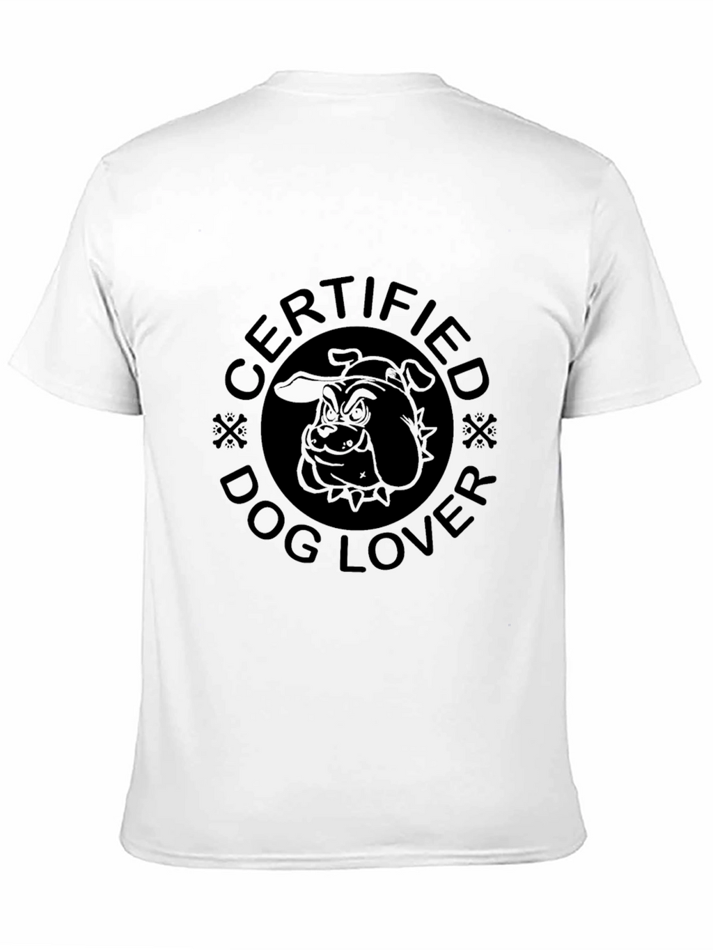Certified Dog Lover Graphic T-Shirt - Black