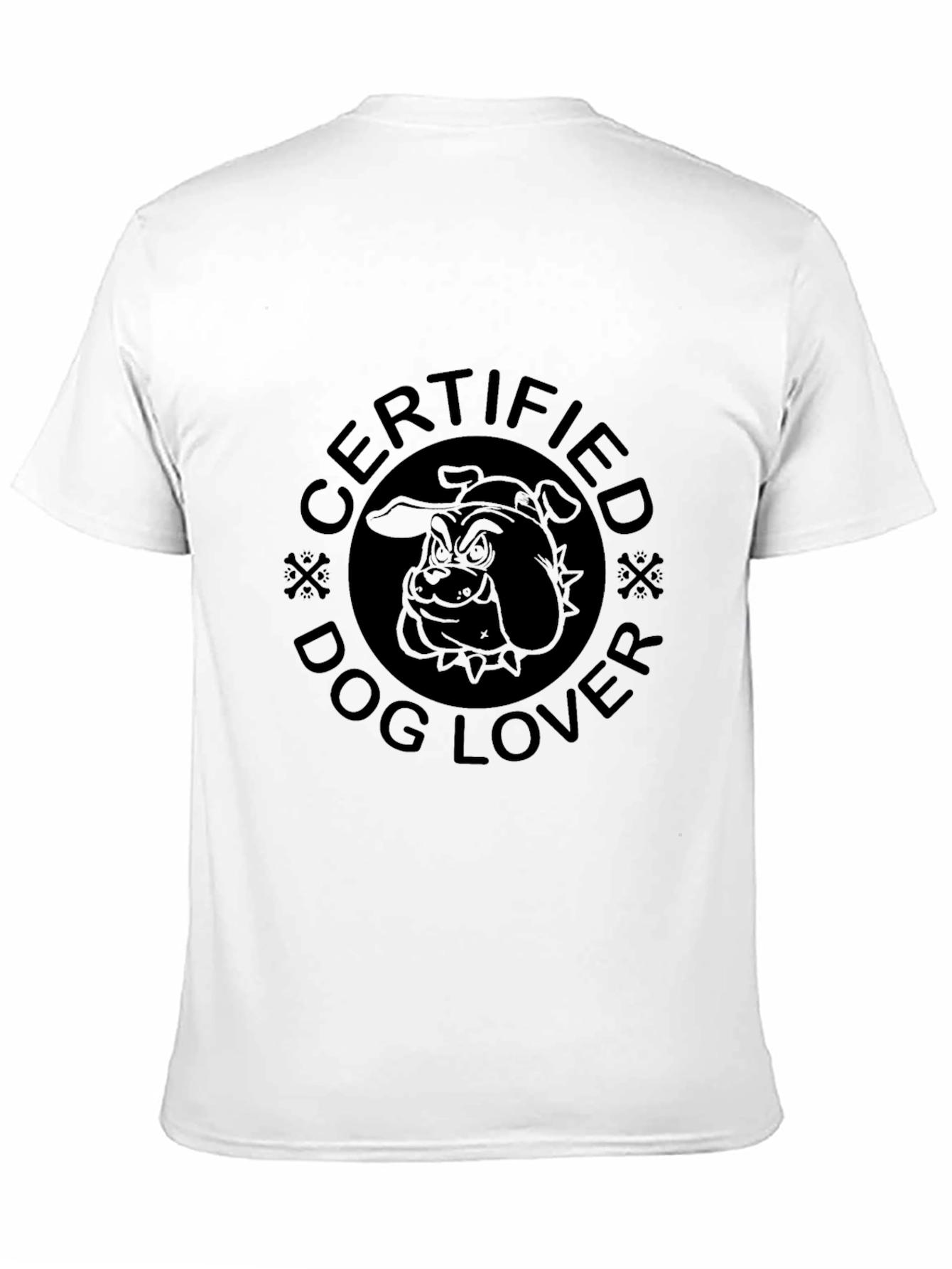Certified Dog Lover Graphic T-Shirt - Black