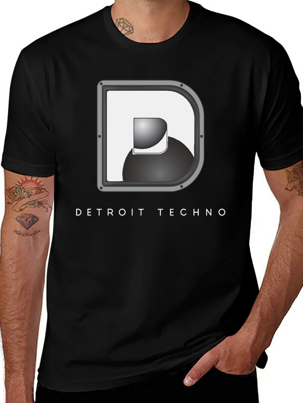 Detroit Techno Graphic Tee - Black
