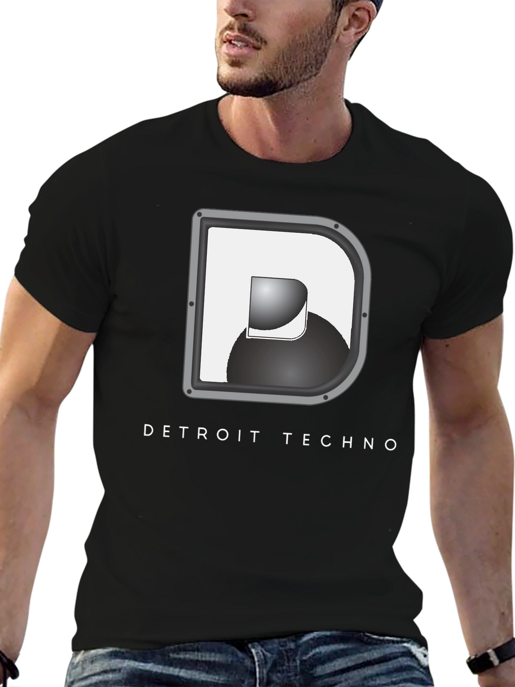 Detroit Techno Graphic Tee - Black