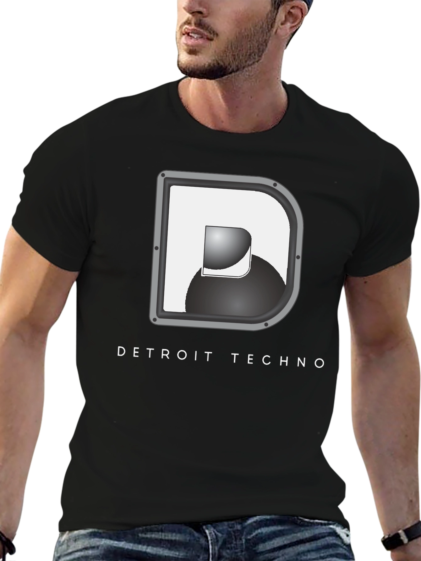 Detroit Techno Graphic Tee - Black