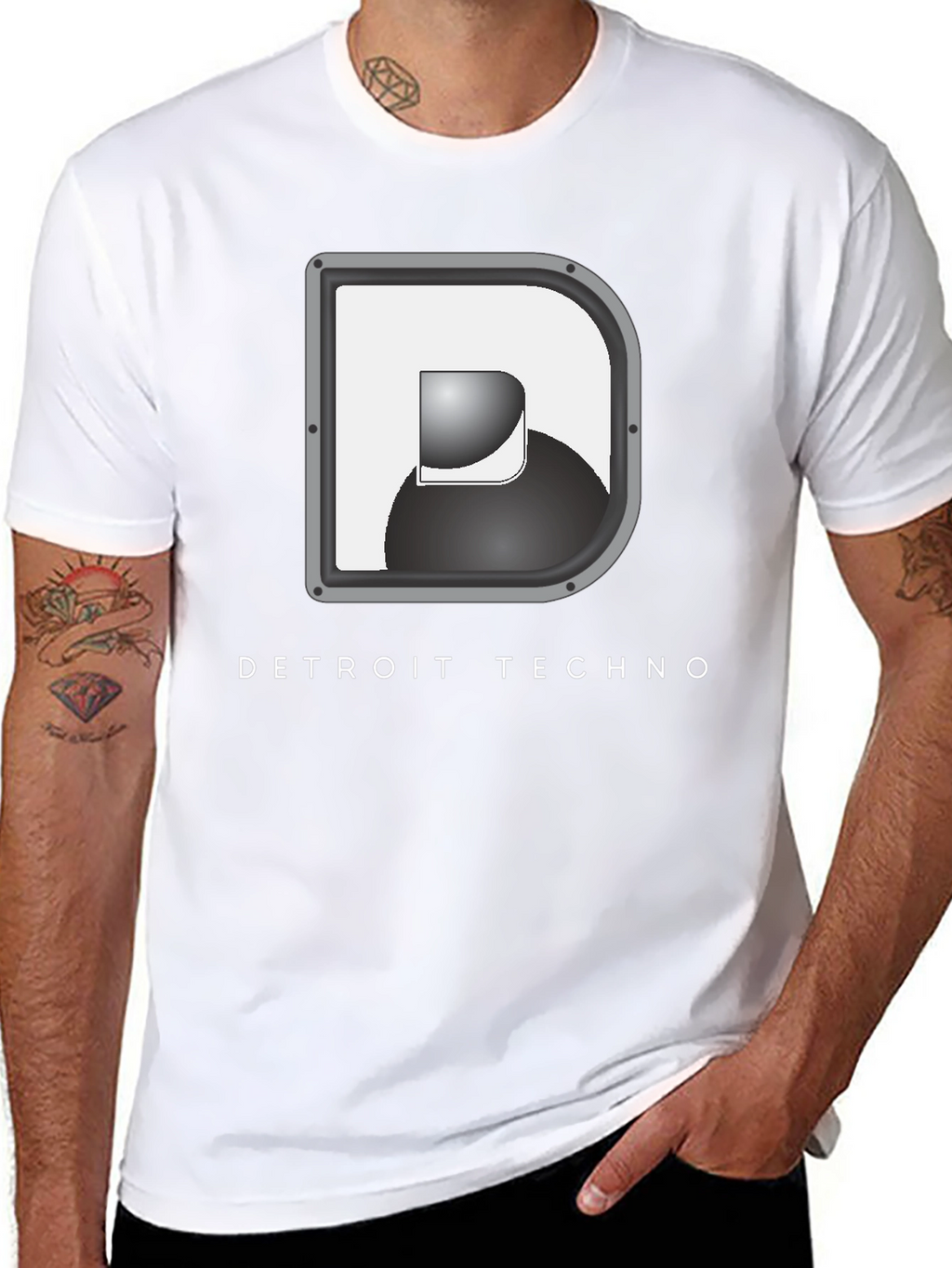 Detroit Techno Graphic Tee - Black