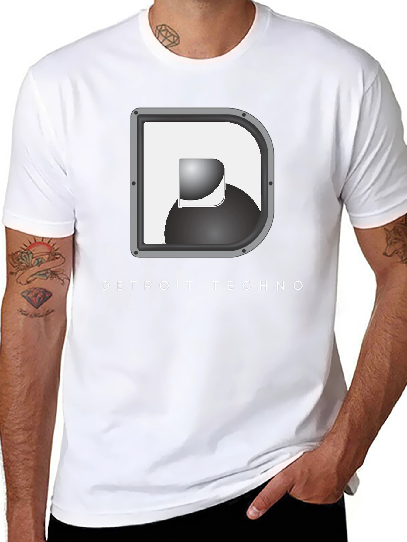 Detroit Techno Graphic Tee - Black
