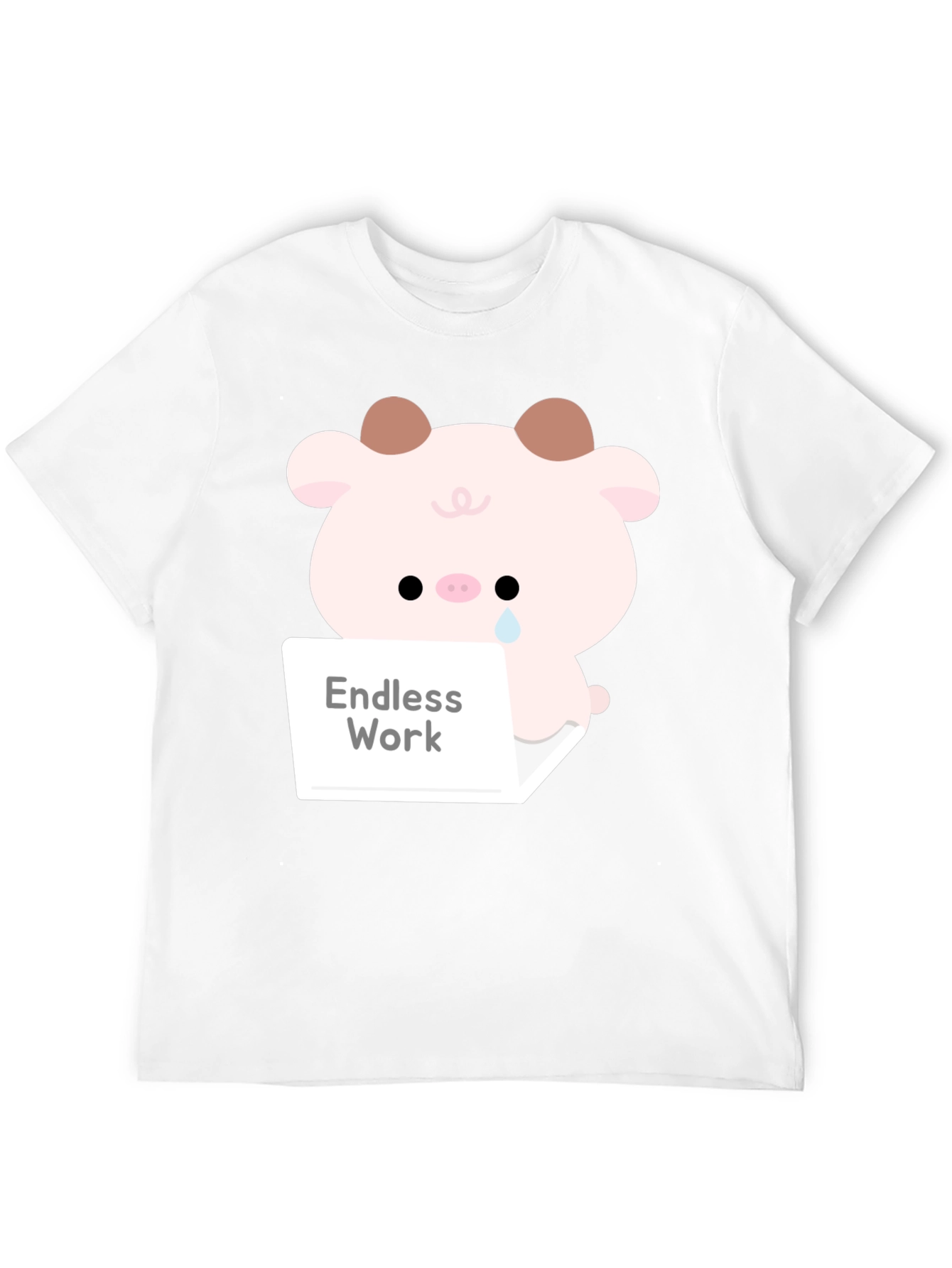 Endless Work Pig T-Shirt - Cute Graphic Tee