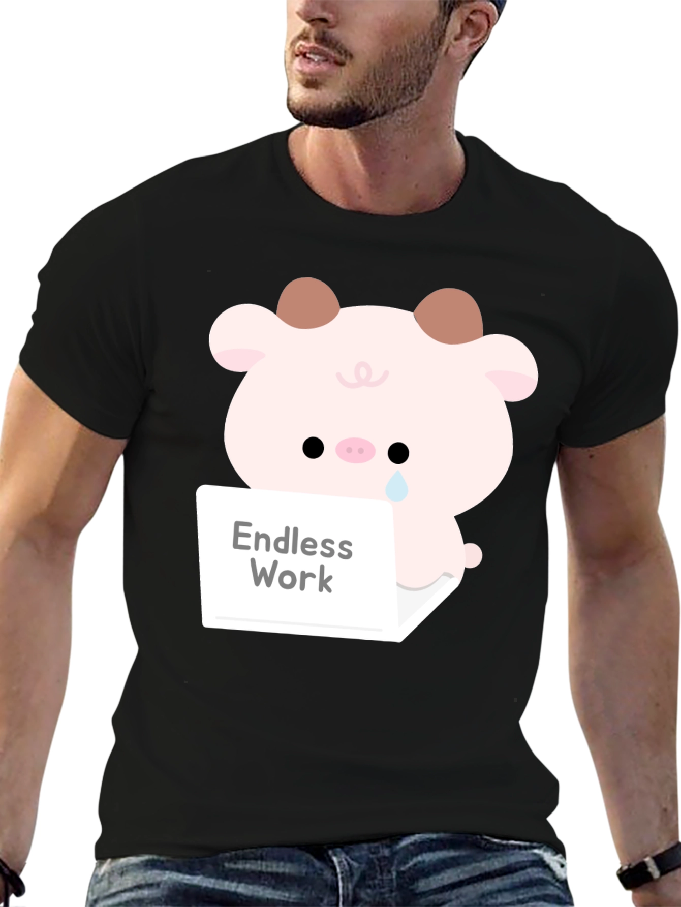 Endless Work Pig T-Shirt - Cute Graphic Tee