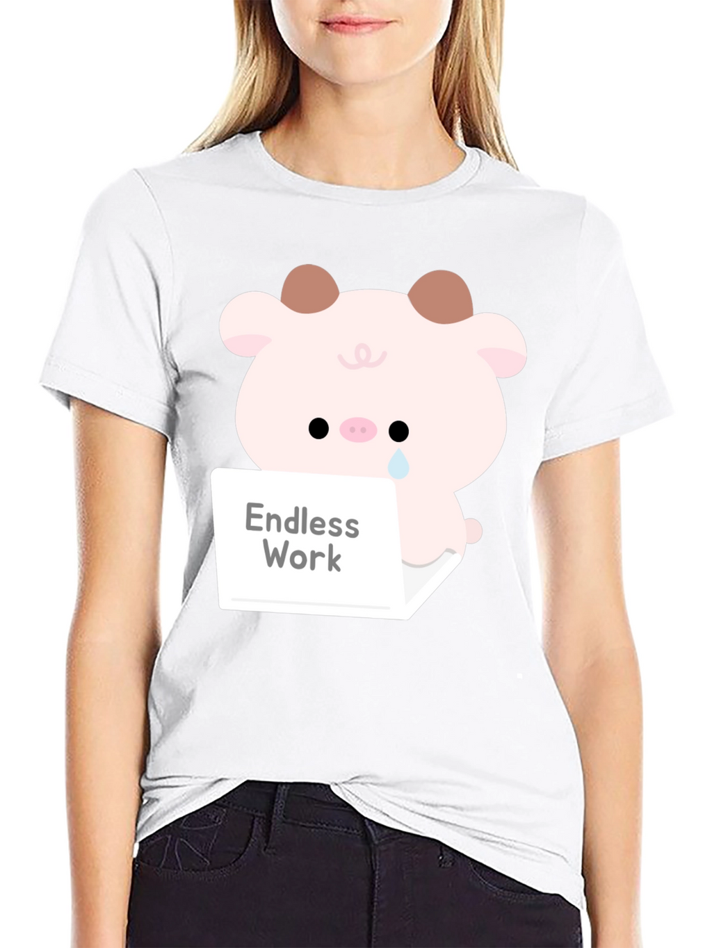 Endless Work Pig T-Shirt - Cute Graphic Tee